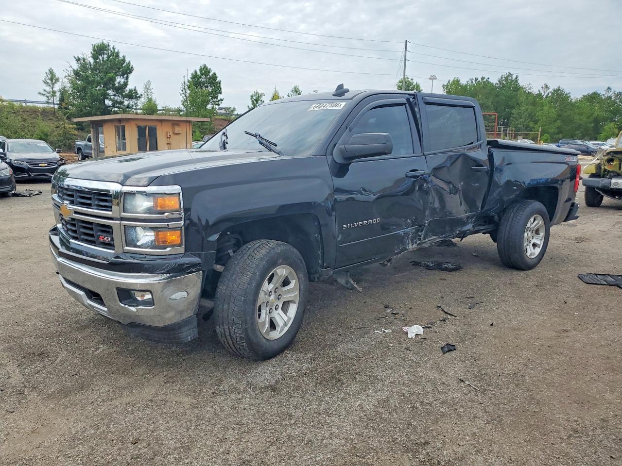 2015 Chevrolet Silverado K1500 Lt Black vin: 3GCUKREC9FG510208