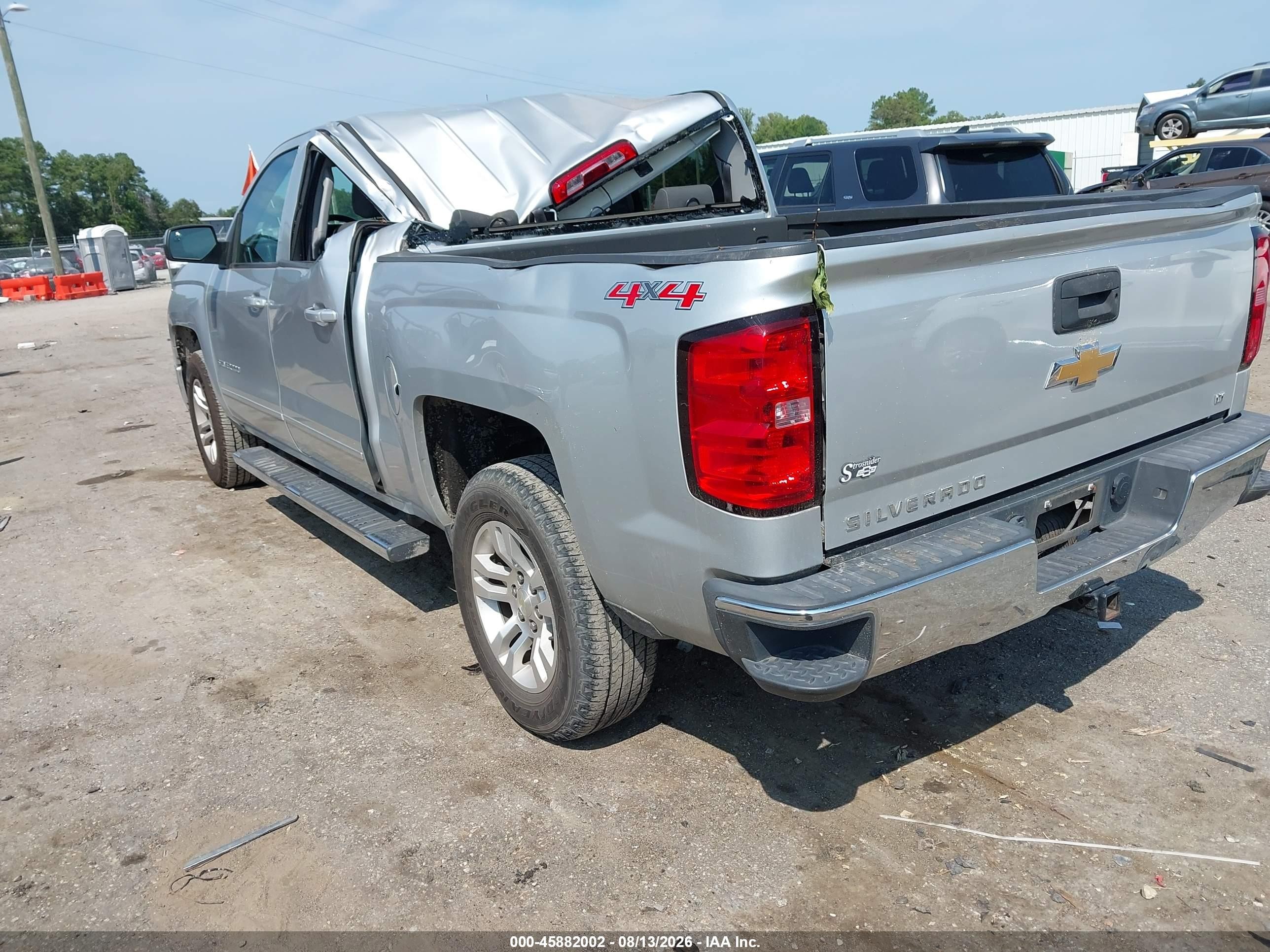 2015 Chevrolet Silverado 1500 Lt Silver vin: 3GCUKREC9FG514968