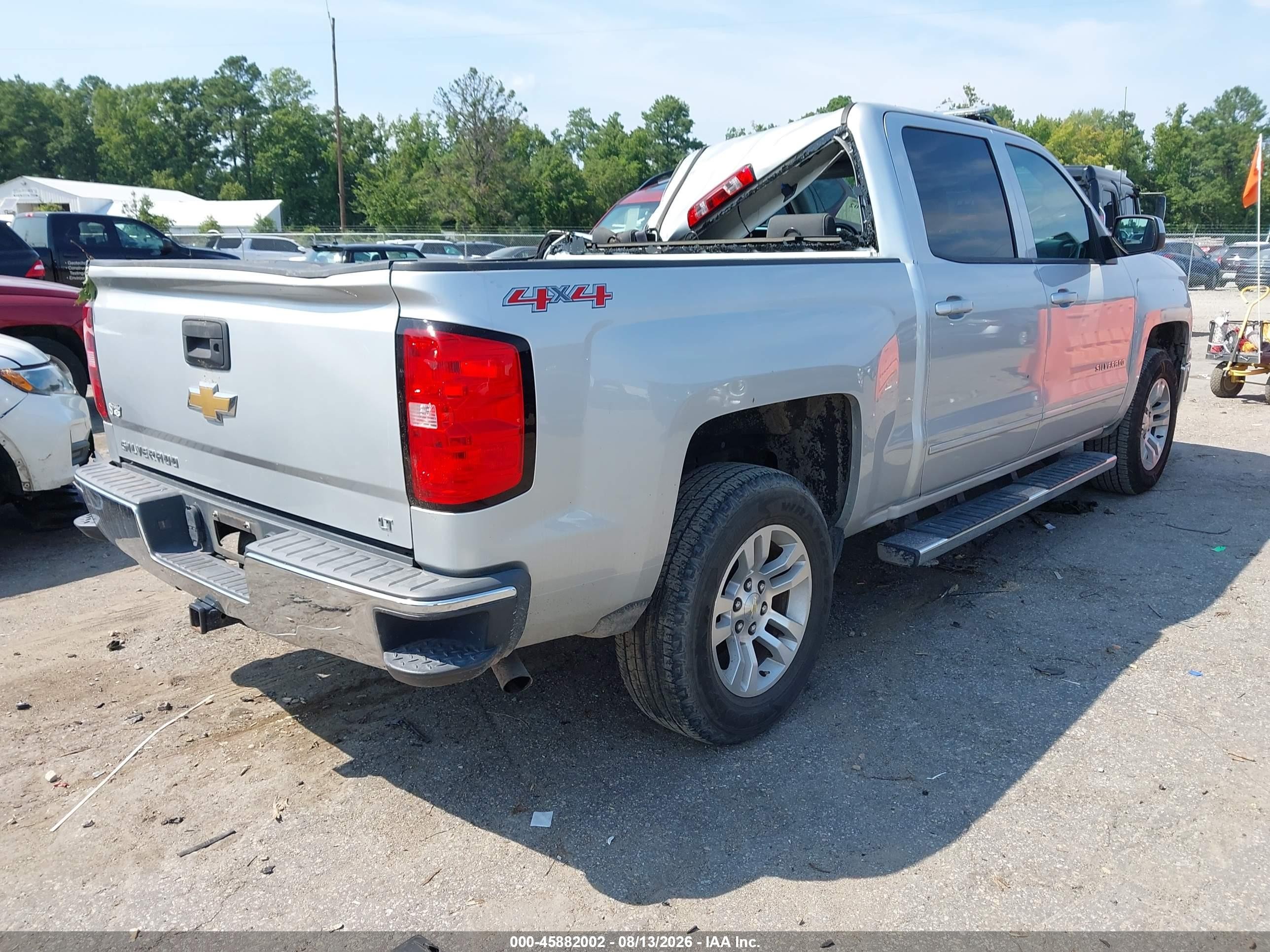 2015 Chevrolet Silverado 1500 Lt Silver vin: 3GCUKREC9FG514968