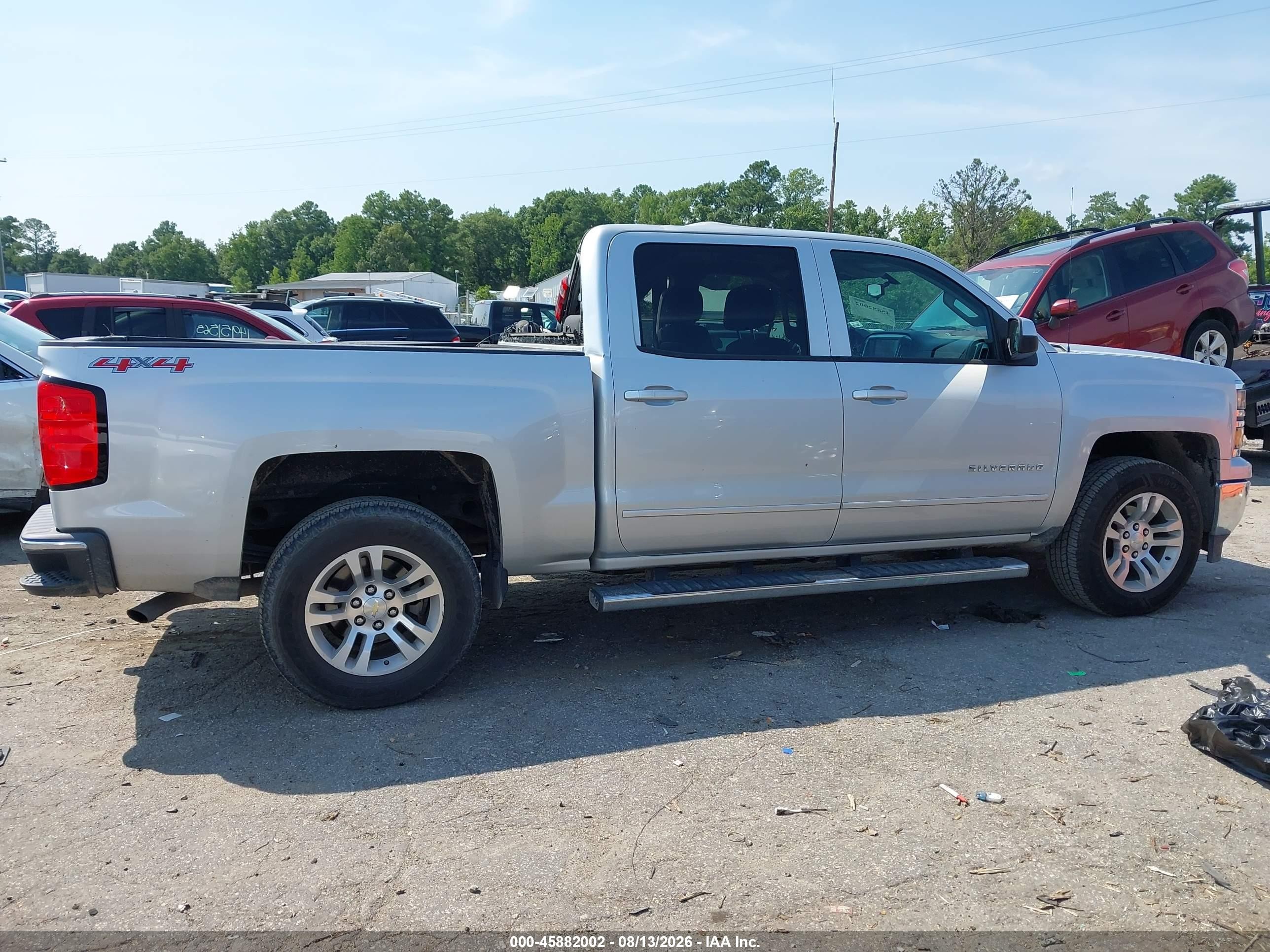 2015 Chevrolet Silverado 1500 Lt Silver vin: 3GCUKREC9FG514968