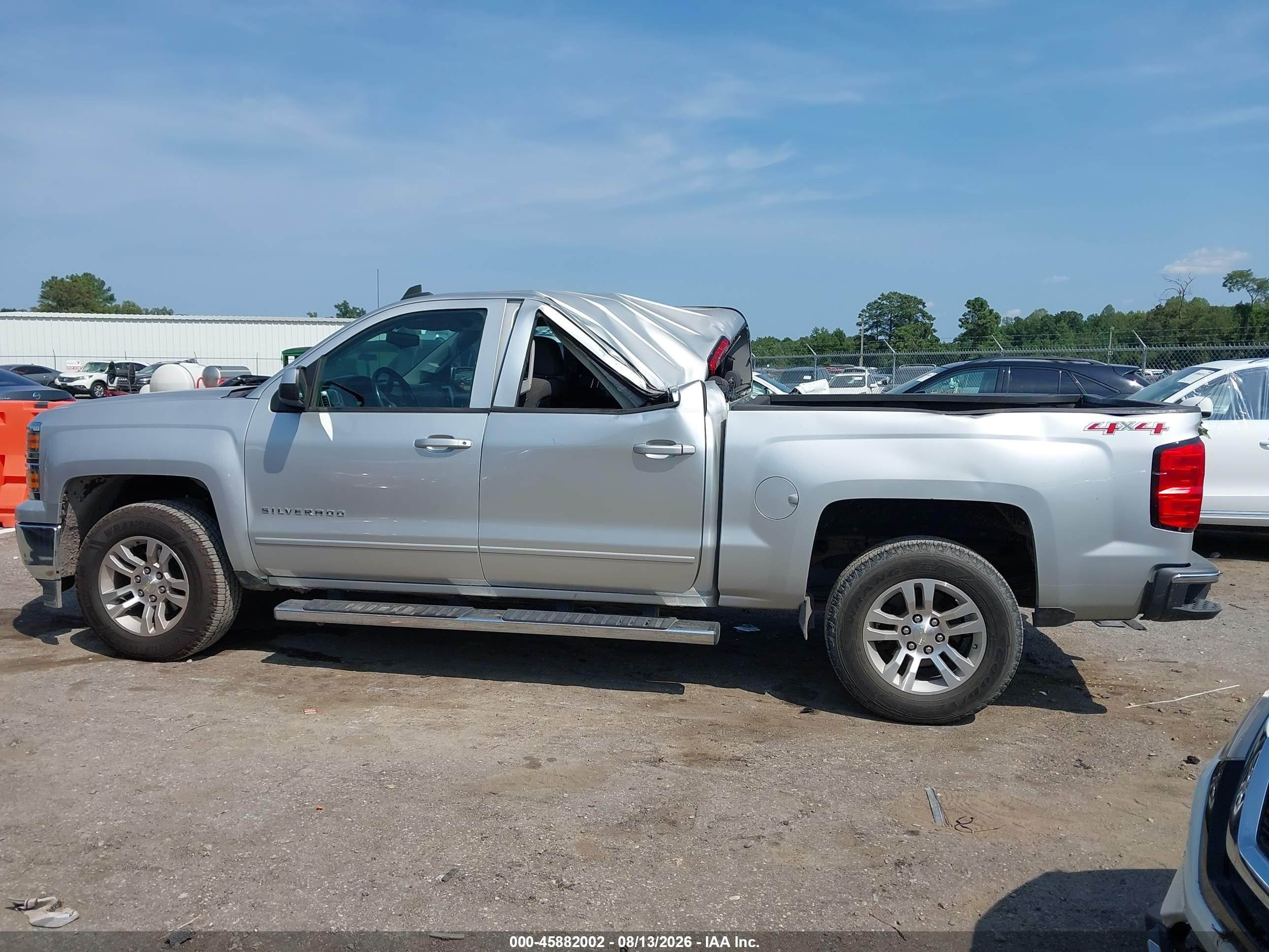 2015 Chevrolet Silverado 1500 Lt Silver vin: 3GCUKREC9FG514968