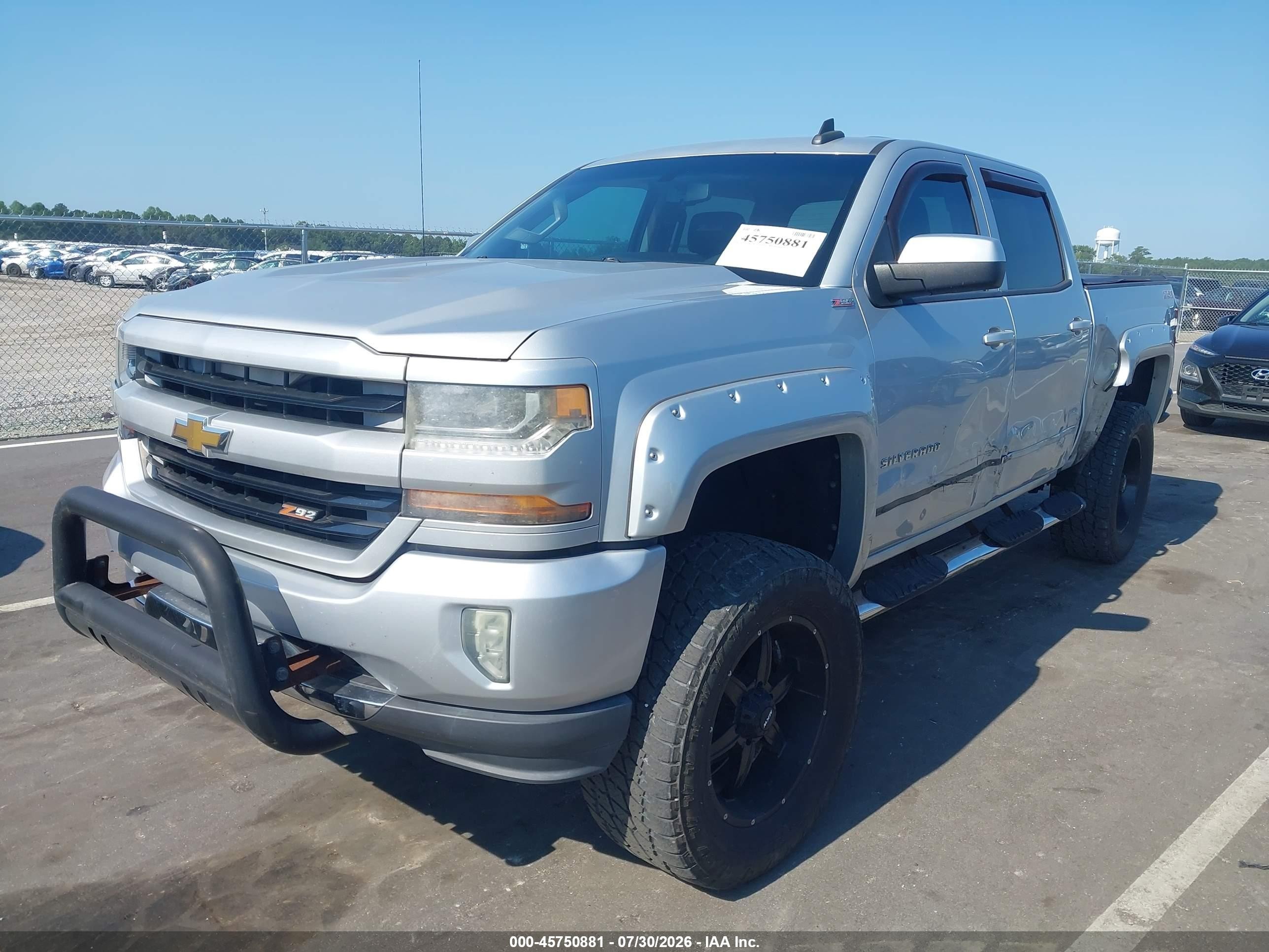 2016 Chevrolet Silverado 1500 Lt Silver vin: 3GCUKREC9GG133719
