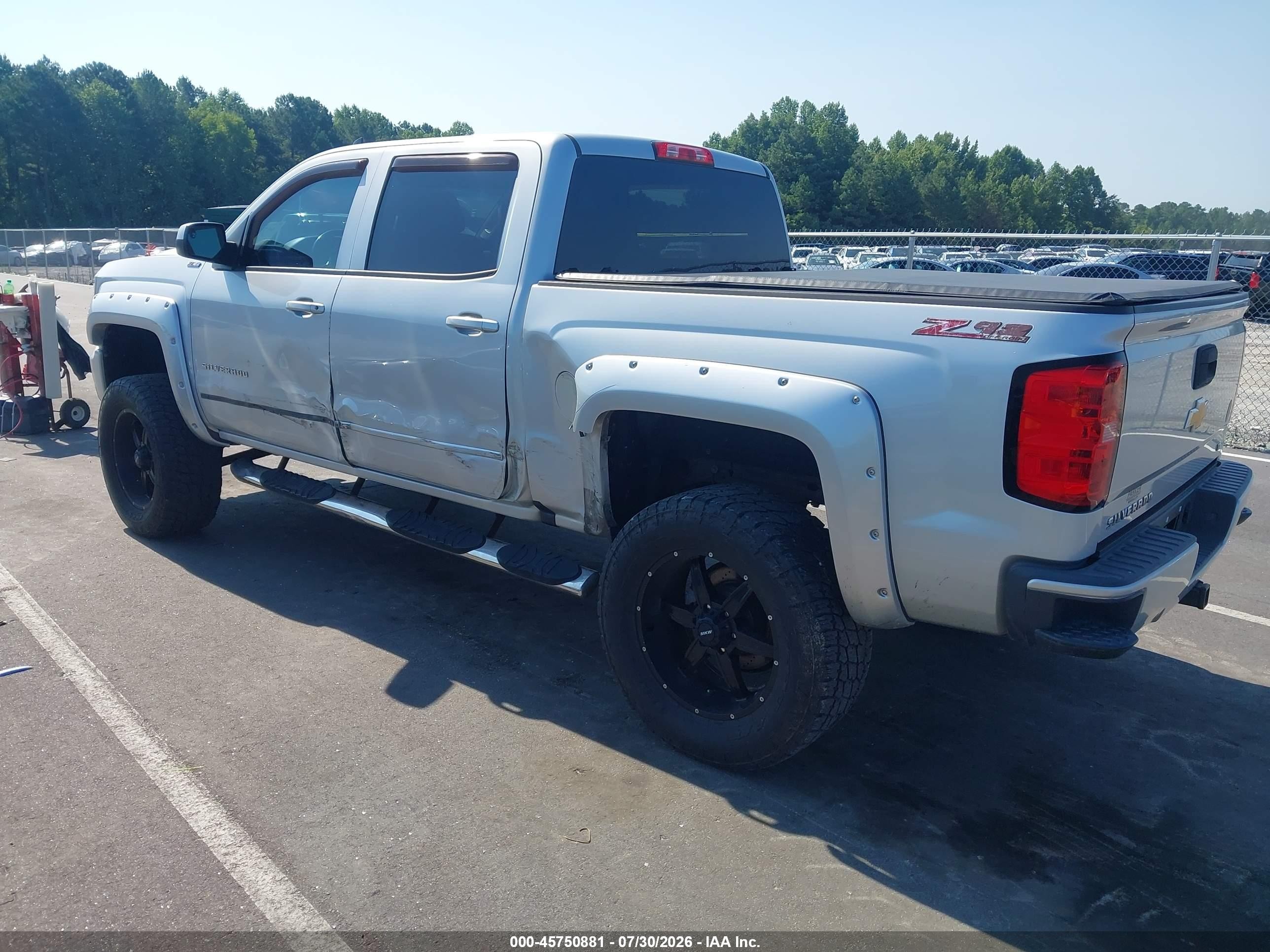 2016 Chevrolet Silverado 1500 Lt Silver vin: 3GCUKREC9GG133719
