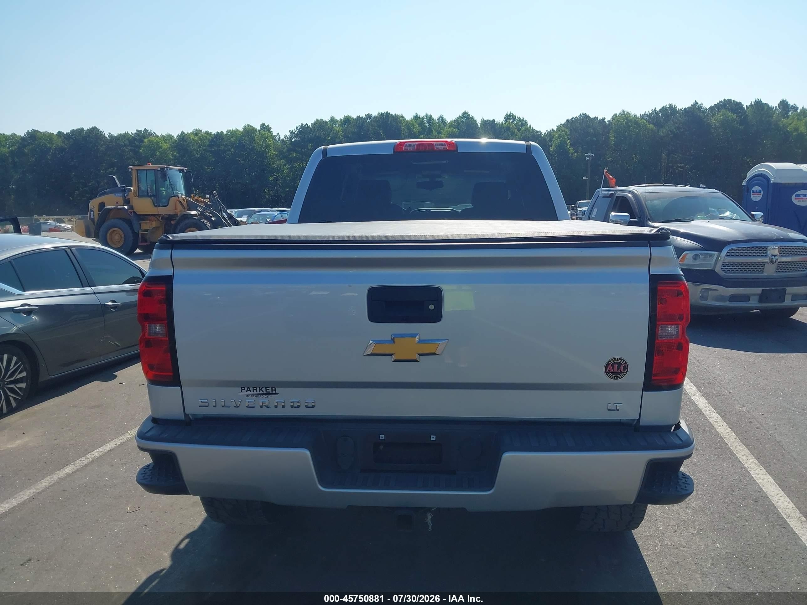 2016 Chevrolet Silverado 1500 Lt Silver vin: 3GCUKREC9GG133719