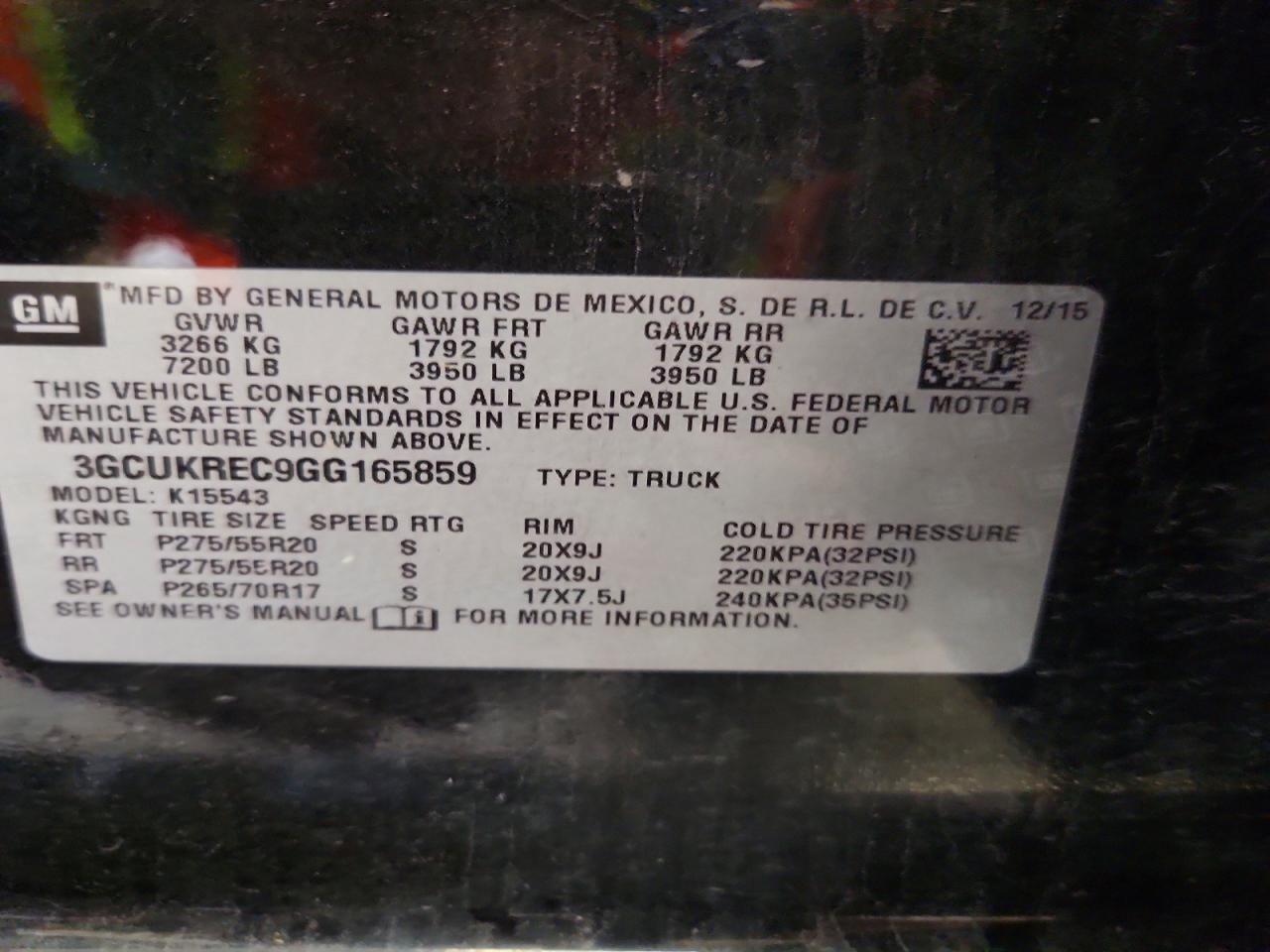 2016 Chevrolet Silverado K1500 Lt Черный vin: 3GCUKREC9GG165859