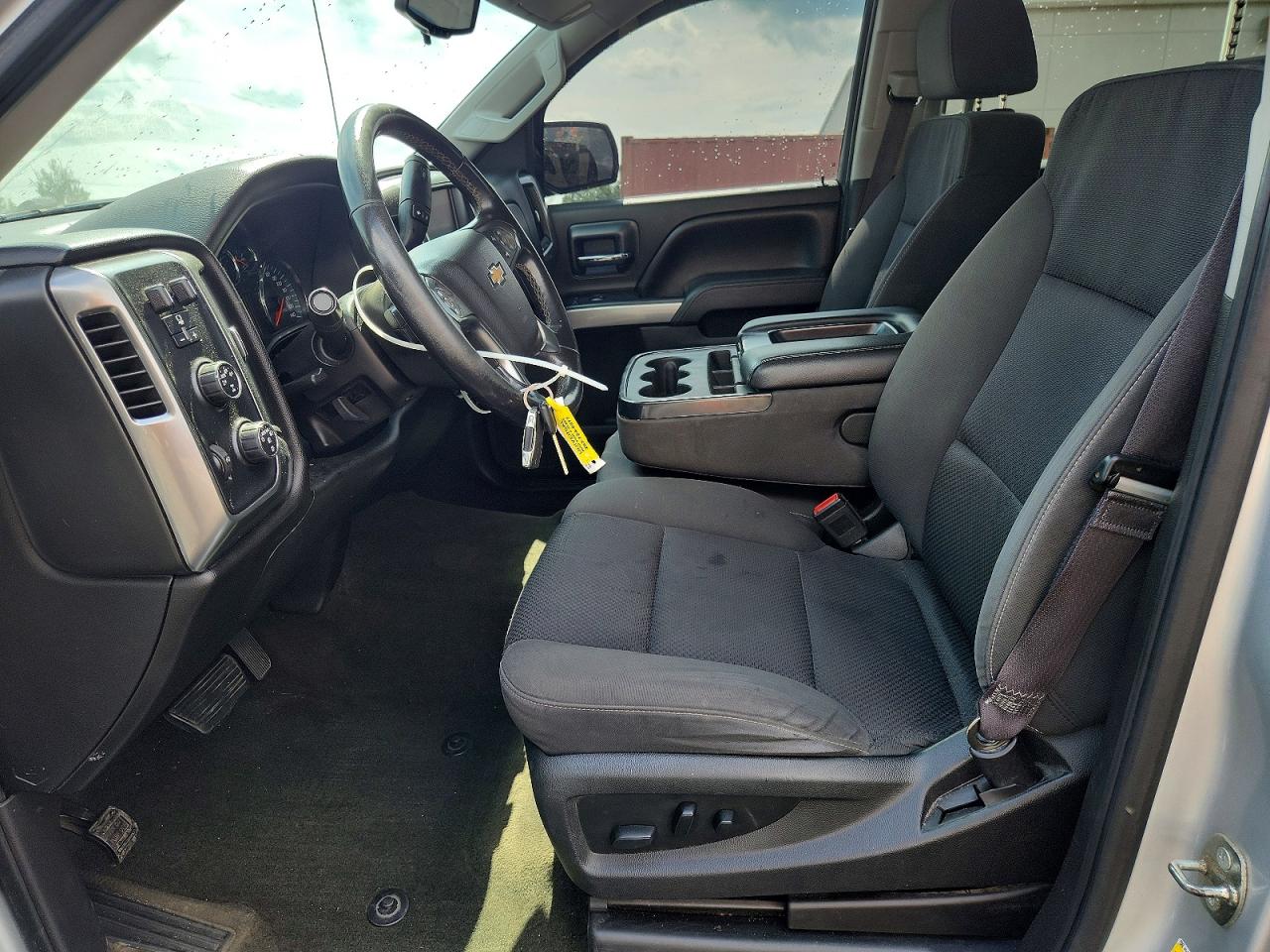 2016 Chevrolet Silverado K1500 Lt Silver vin: 3GCUKREC9GG374907