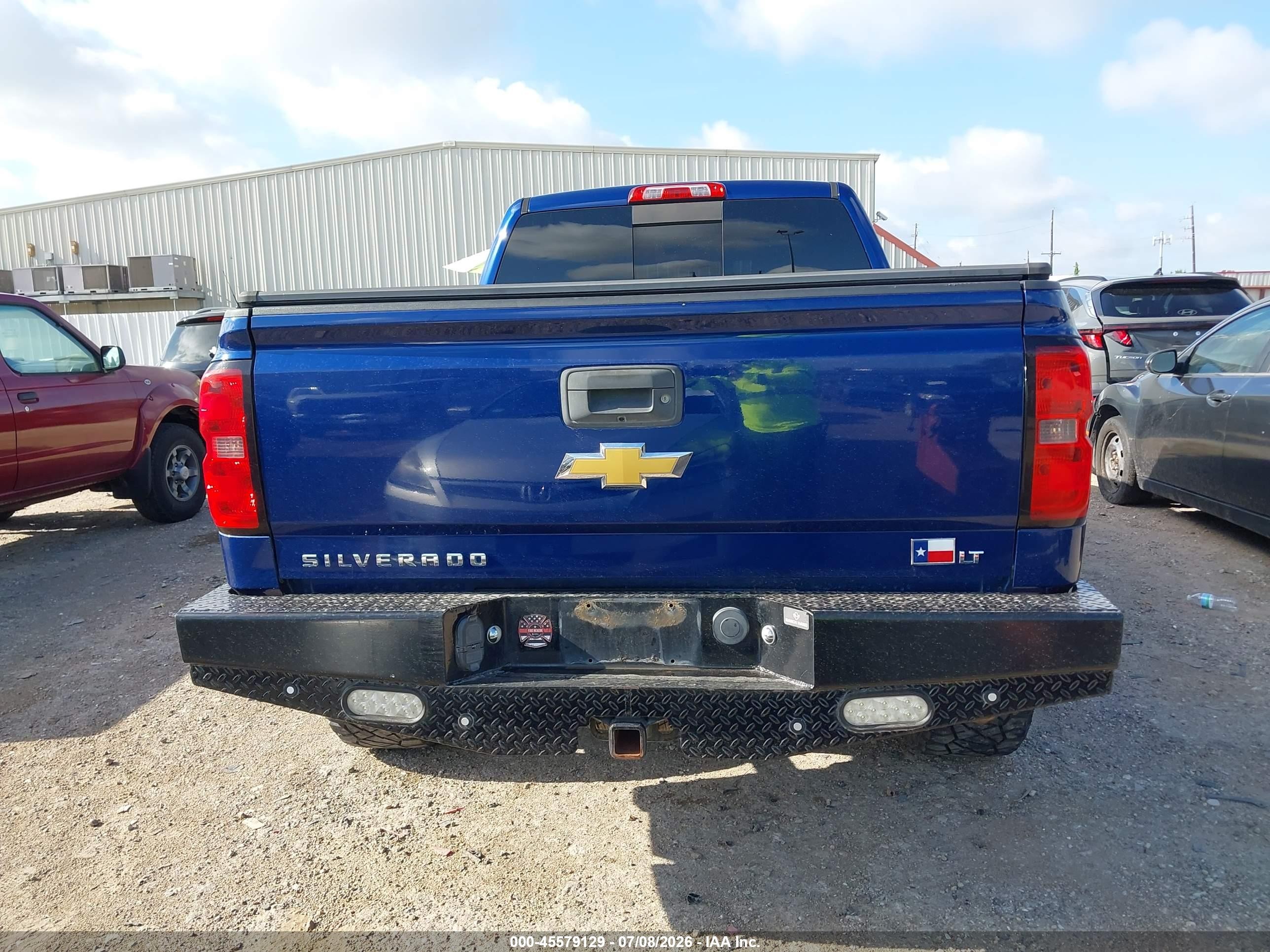 2014 Chevrolet Silverado 1500 Lt Blue vin: 3GCUKRECXEG108289