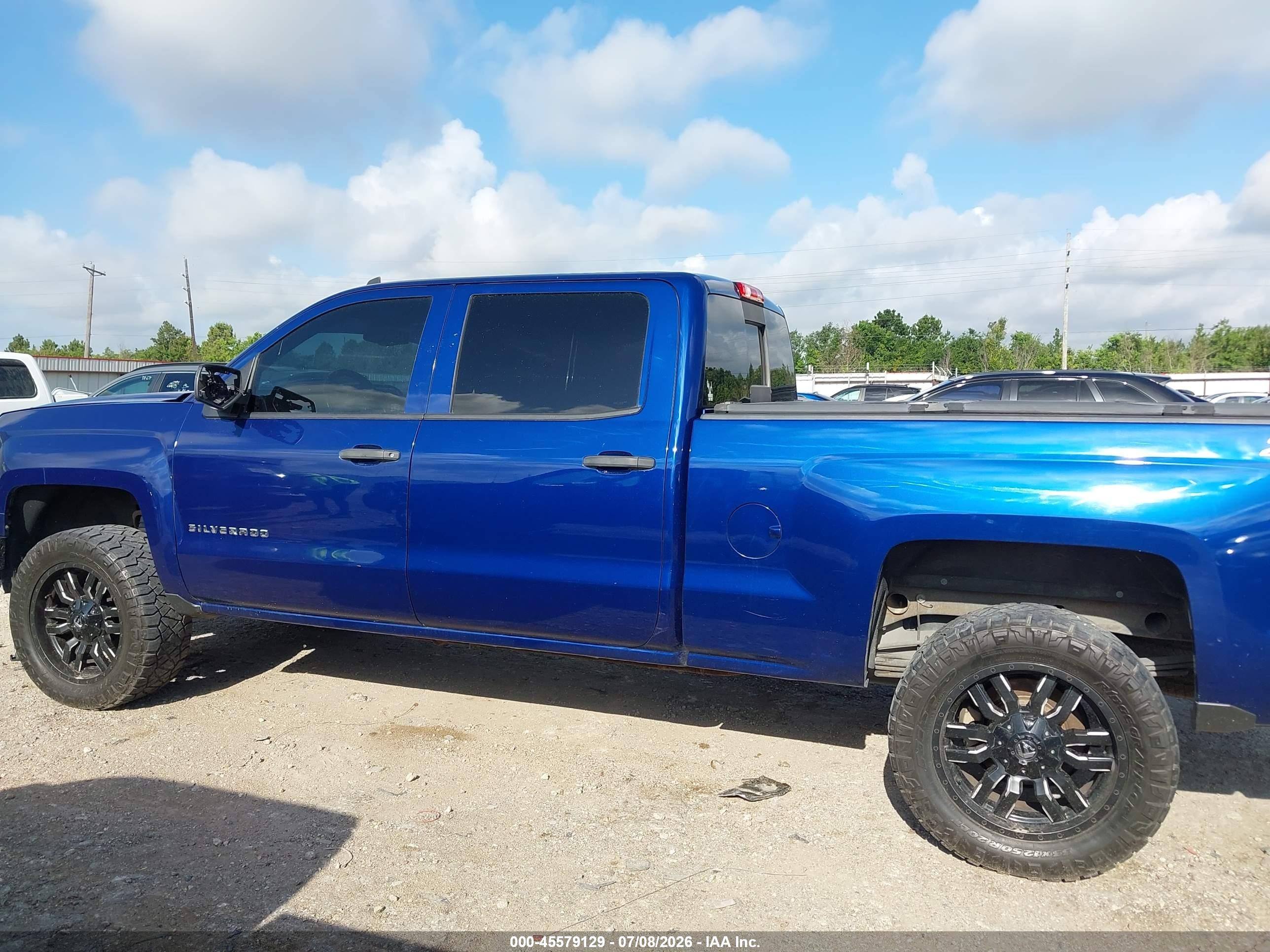 2014 Chevrolet Silverado 1500 Lt Blue vin: 3GCUKRECXEG108289