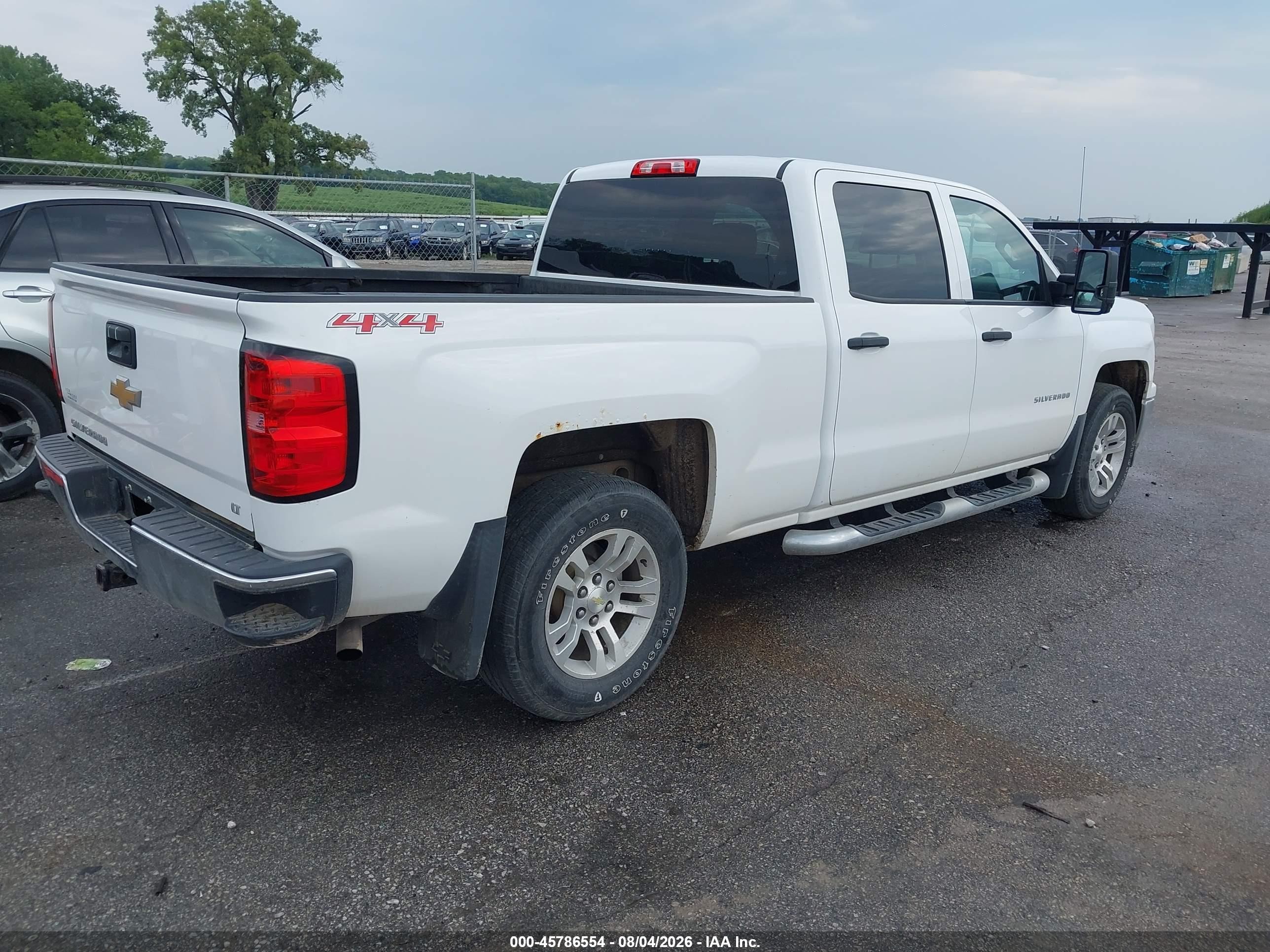 2014 Chevrolet Silverado 1500 Lt Белый vin: 3GCUKRECXEG161462