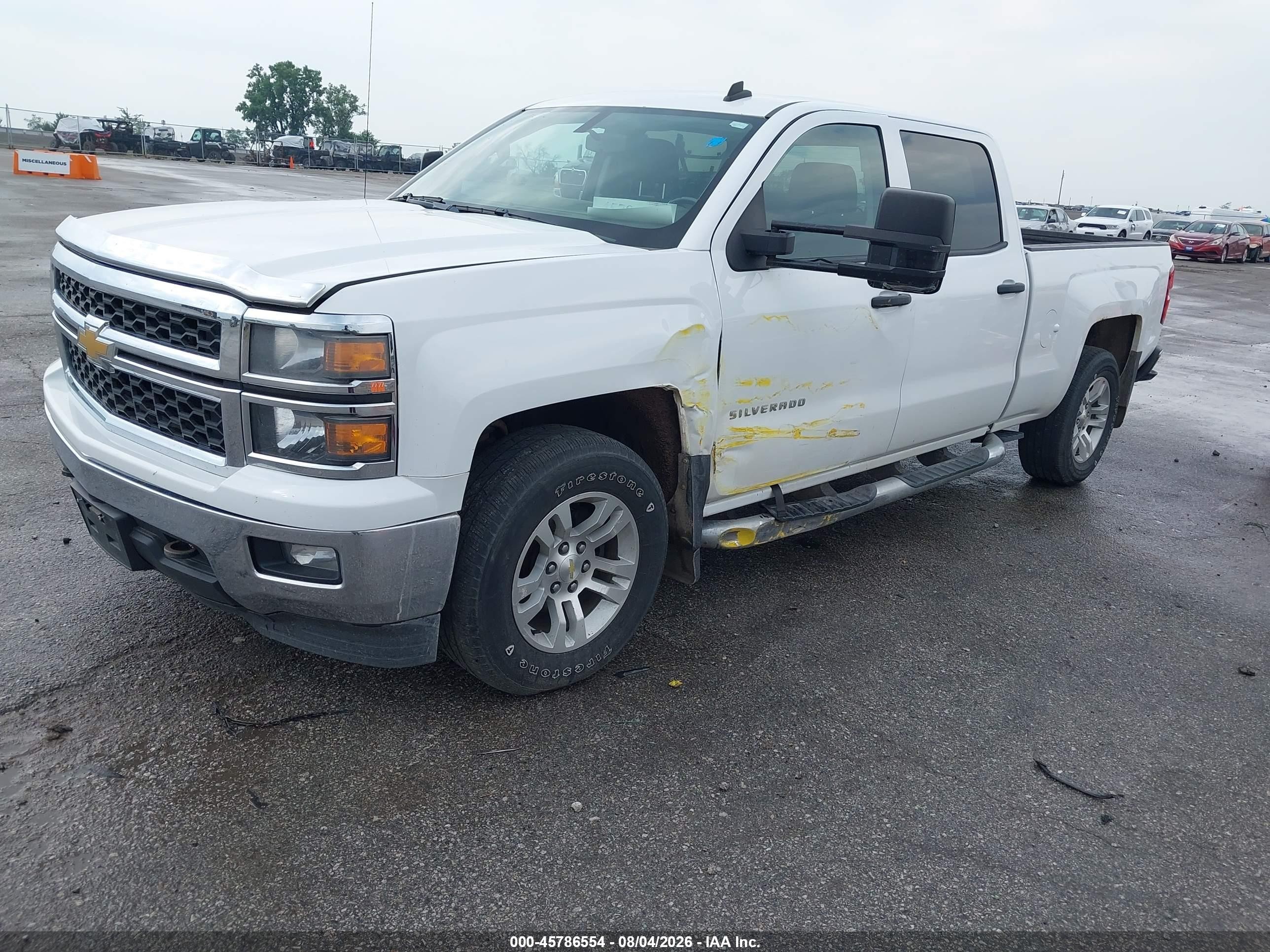 2014 Chevrolet Silverado 1500 Lt Белый vin: 3GCUKRECXEG161462