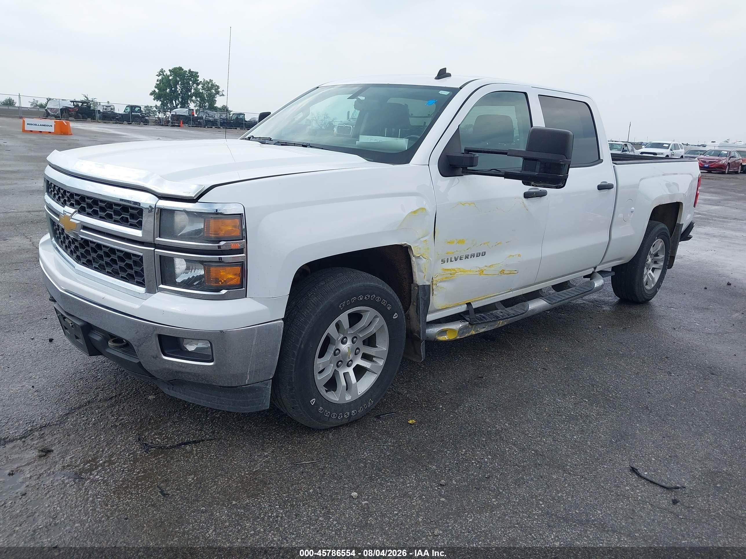 2014 Chevrolet Silverado 1500 Lt Белый vin: 3GCUKRECXEG161462