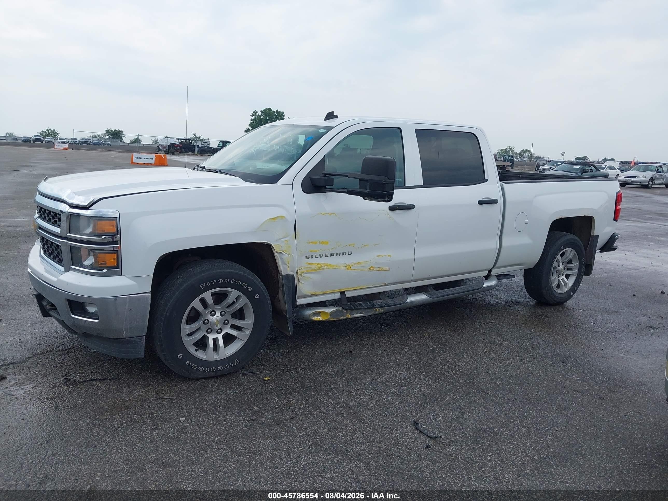 2014 Chevrolet Silverado 1500 Lt Белый vin: 3GCUKRECXEG161462