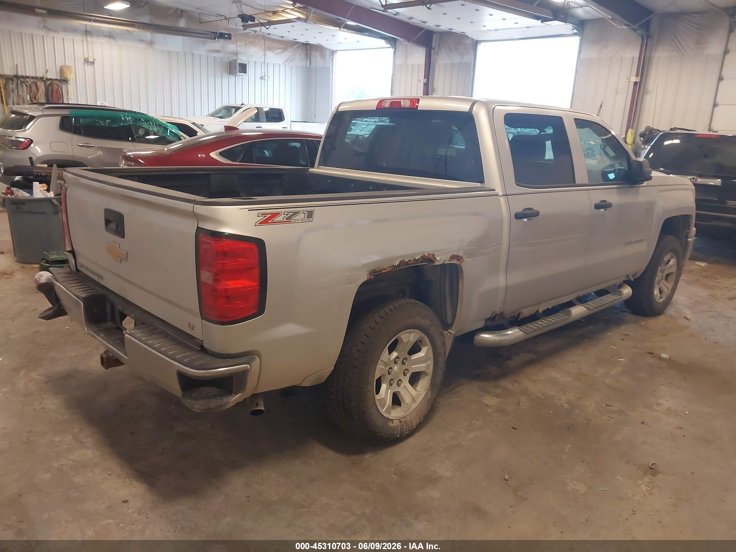 2014 Chevrolet Silverado 1500 Lt Серебряный vin: 3GCUKRECXEG167536
