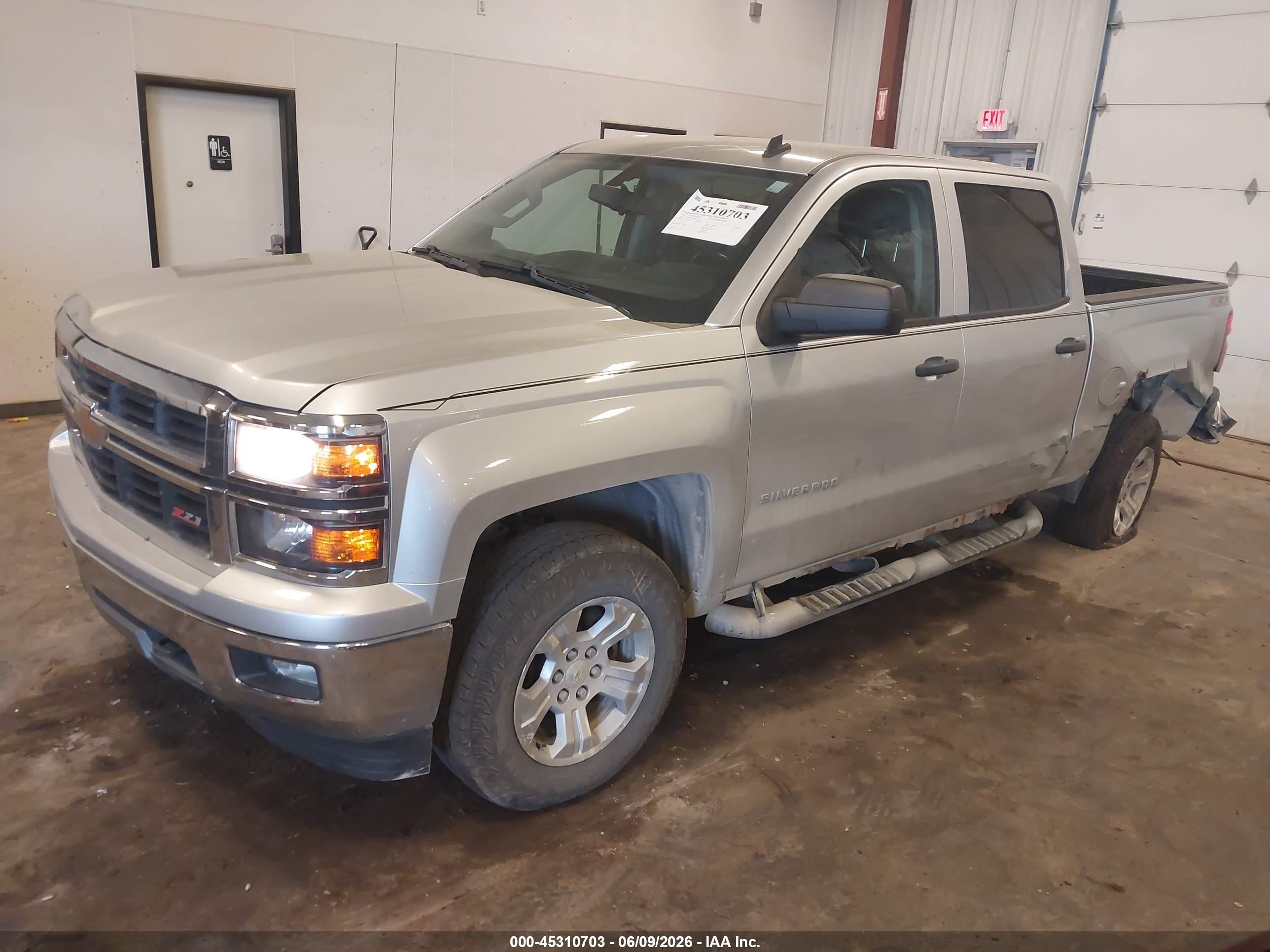 2014 Chevrolet Silverado 1500 Lt Серебряный vin: 3GCUKRECXEG167536