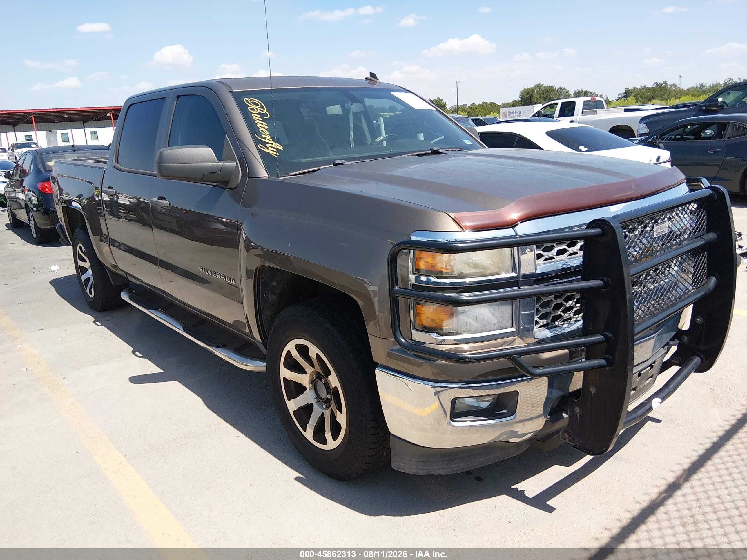 2014 Chevrolet Silverado 1500 Lt Коричневый vin: 3GCUKRECXEG234443