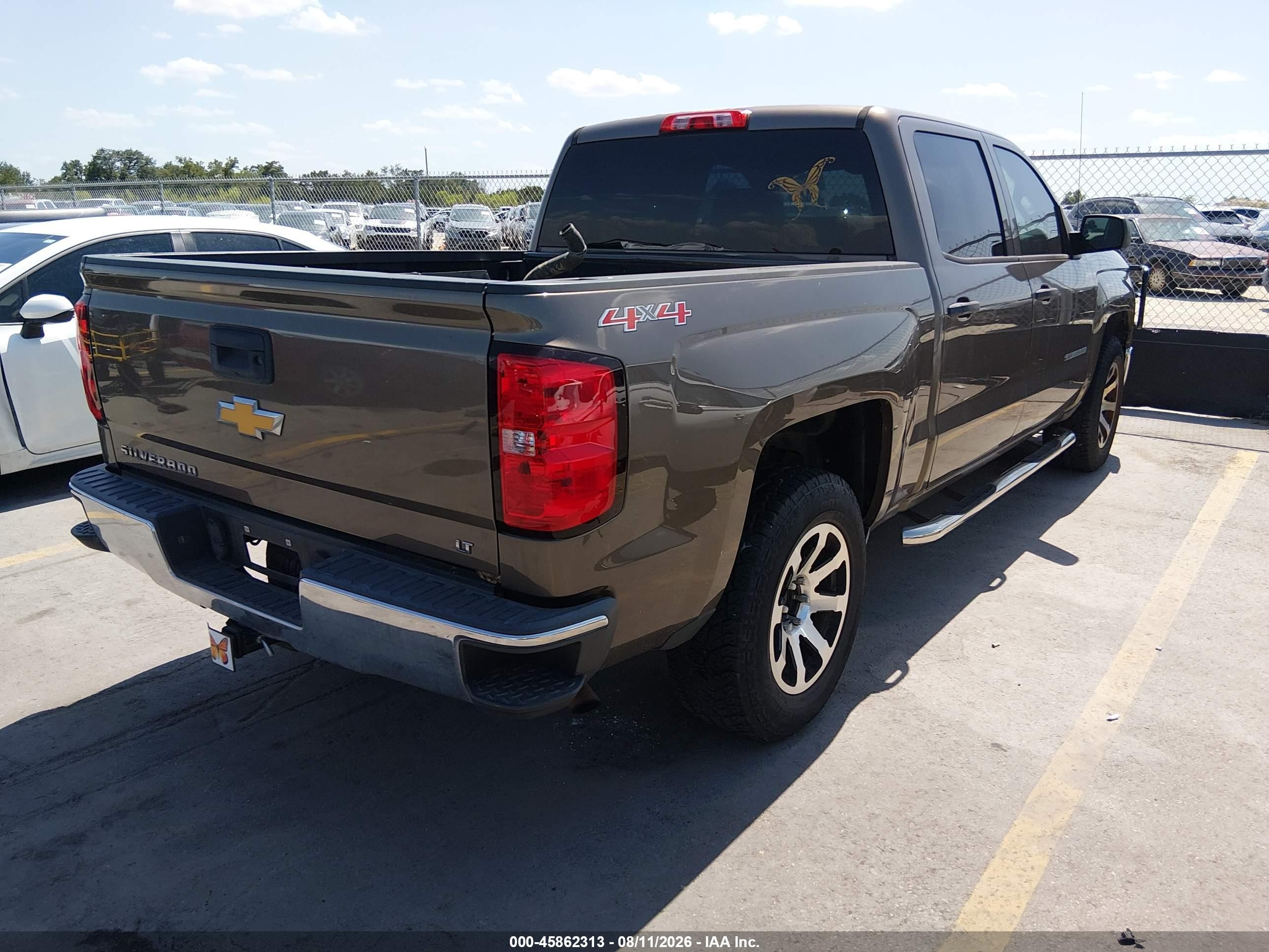 2014 Chevrolet Silverado 1500 Lt Brown vin: 3GCUKRECXEG234443