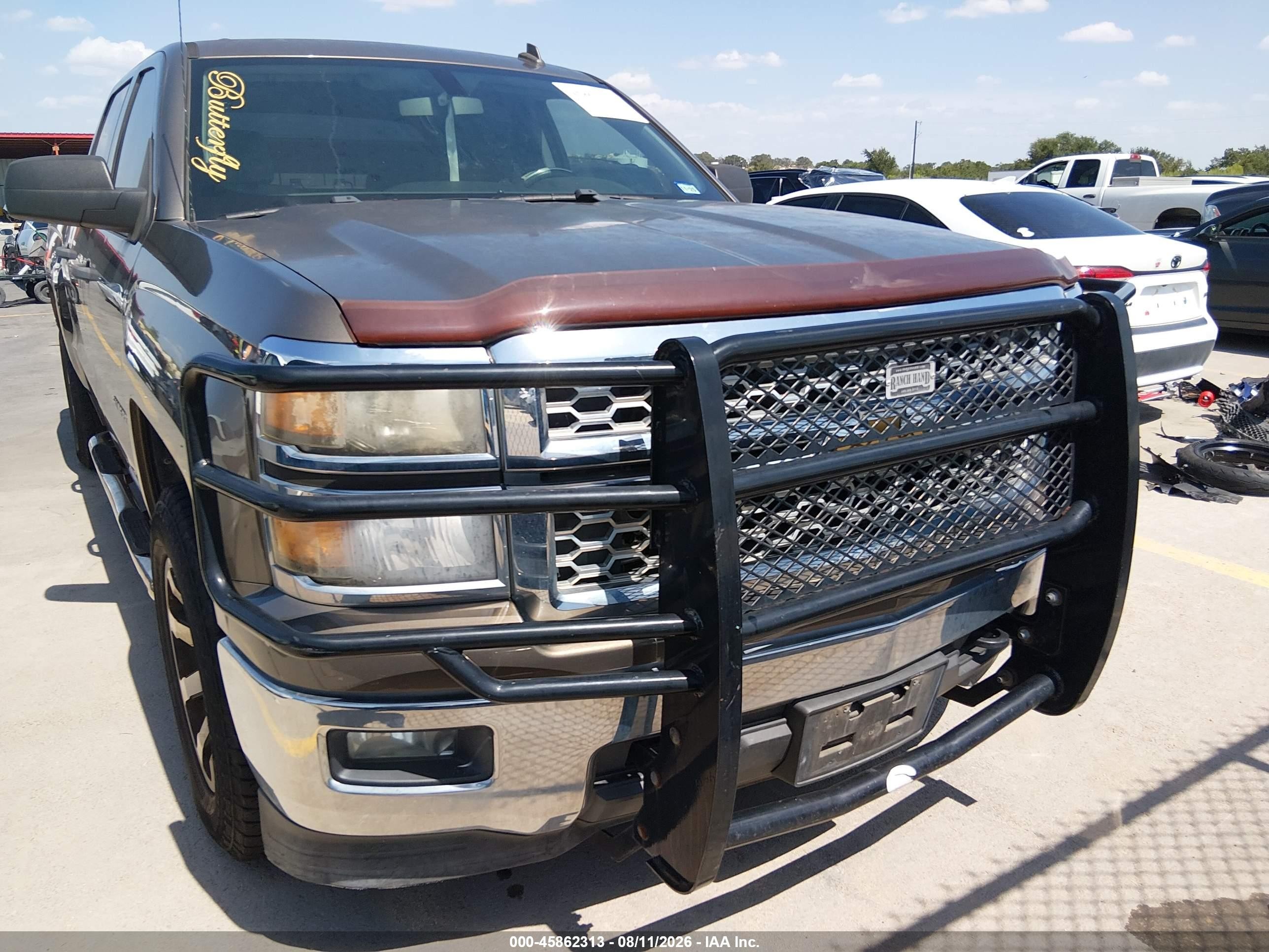 2014 Chevrolet Silverado 1500 Lt Brown vin: 3GCUKRECXEG234443