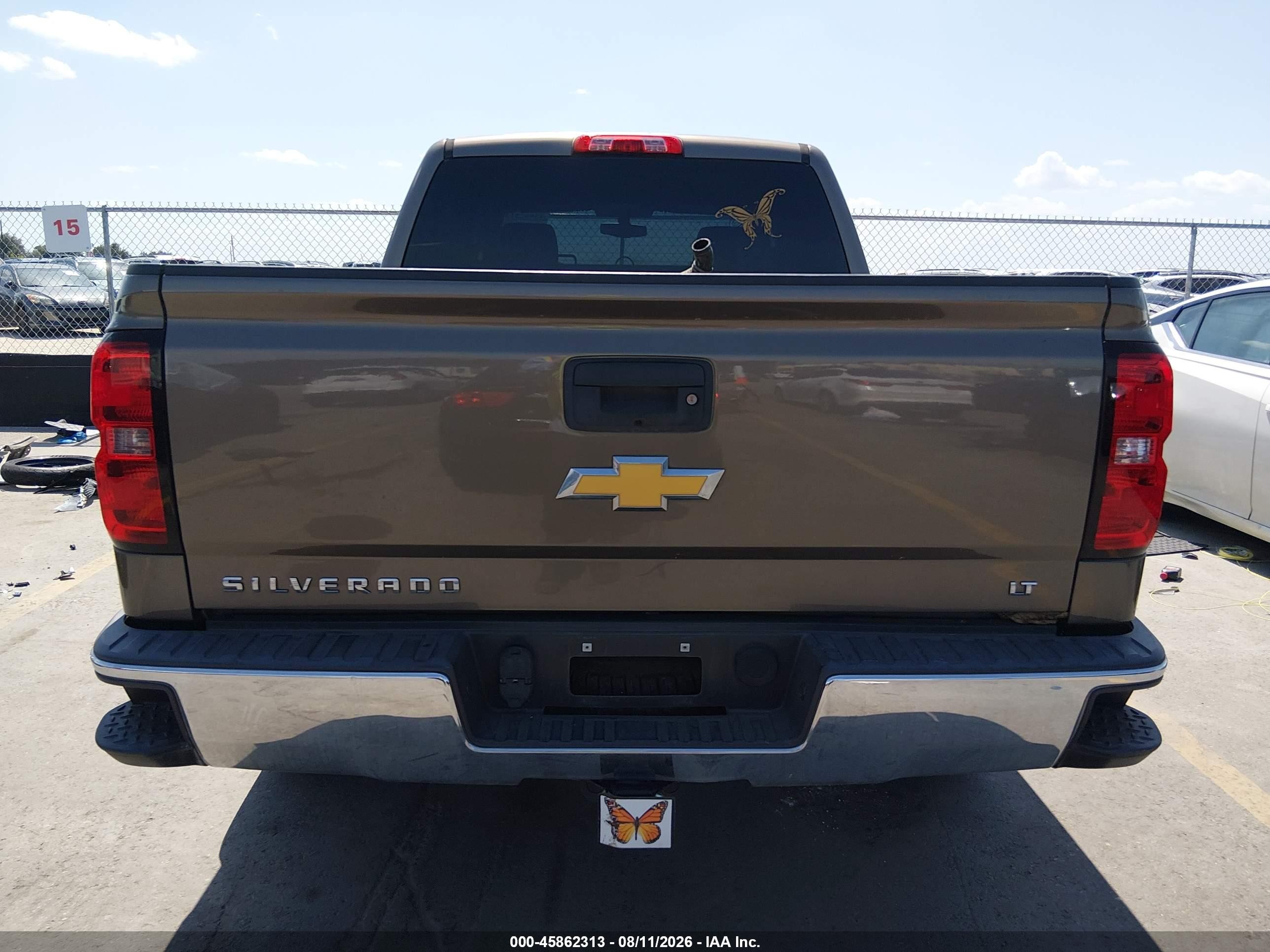 2014 Chevrolet Silverado 1500 Lt Brown vin: 3GCUKRECXEG234443