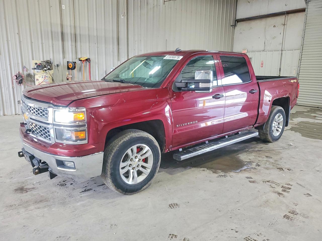 2014 Chevrolet Silverado K1500 Lt Burgundy vin: 3GCUKRECXEG264686
