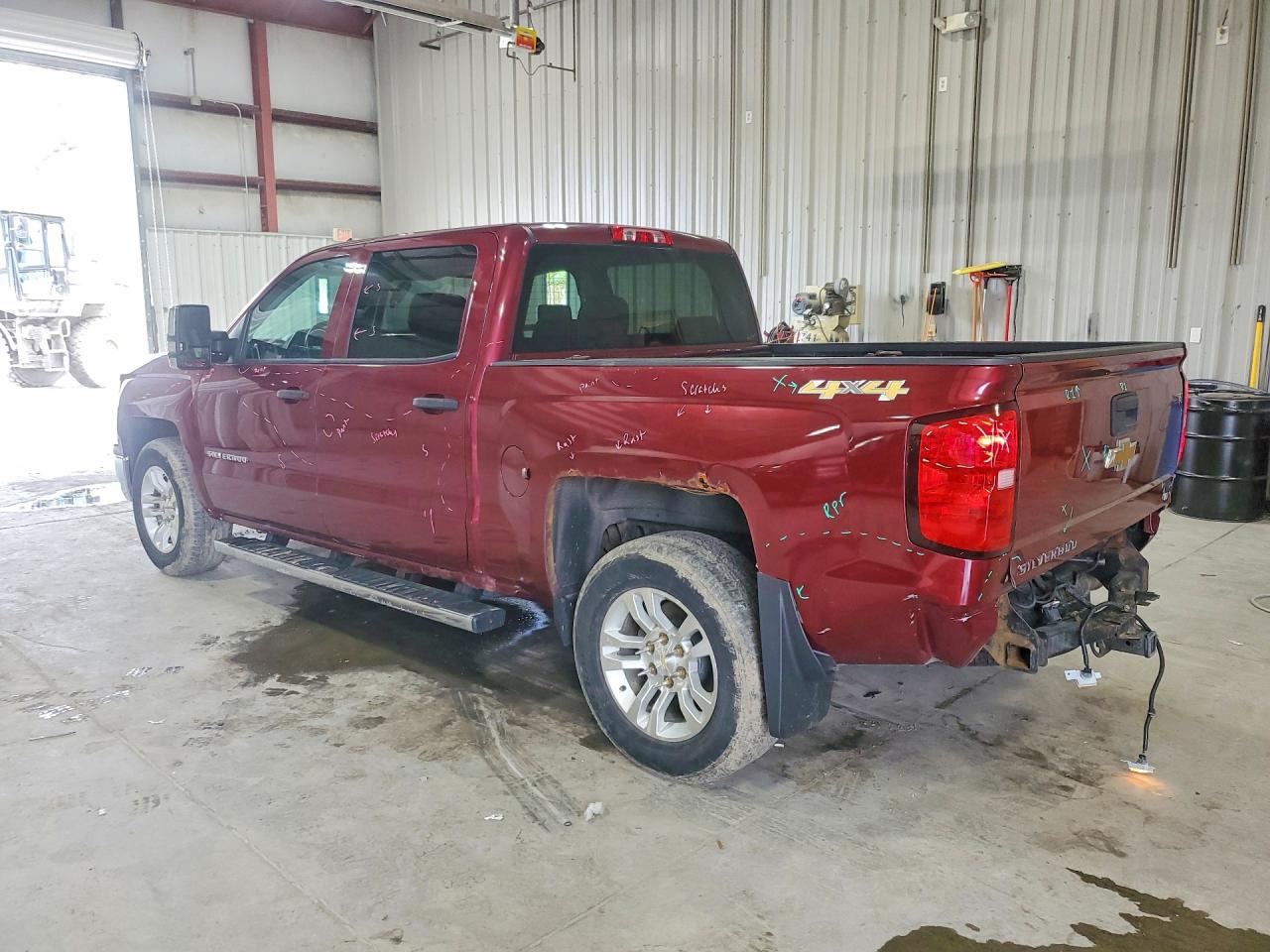2014 Chevrolet Silverado K1500 Lt Burgundy vin: 3GCUKRECXEG264686