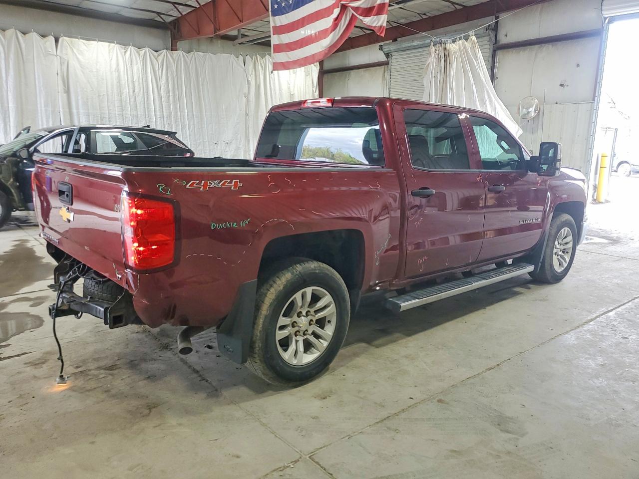 2014 Chevrolet Silverado K1500 Lt Burgundy vin: 3GCUKRECXEG264686