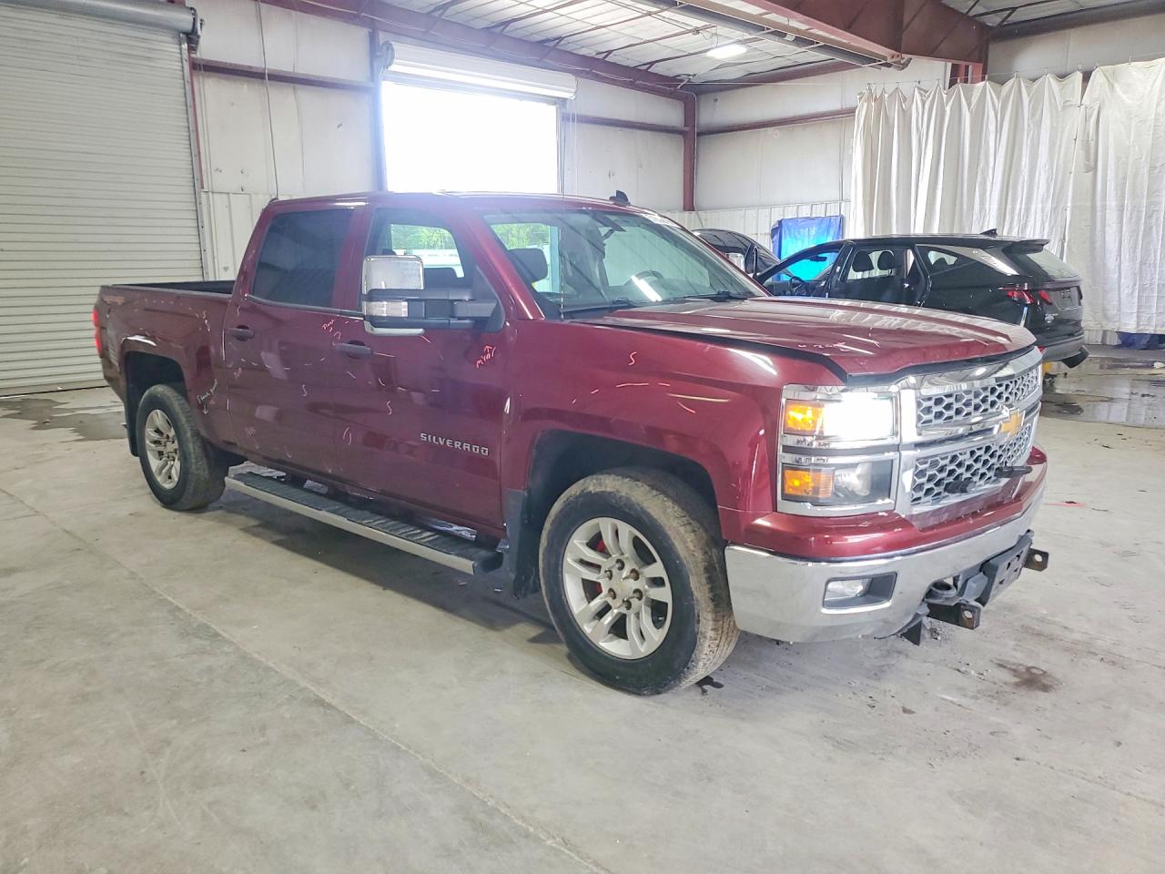2014 Chevrolet Silverado K1500 Lt Burgundy vin: 3GCUKRECXEG264686