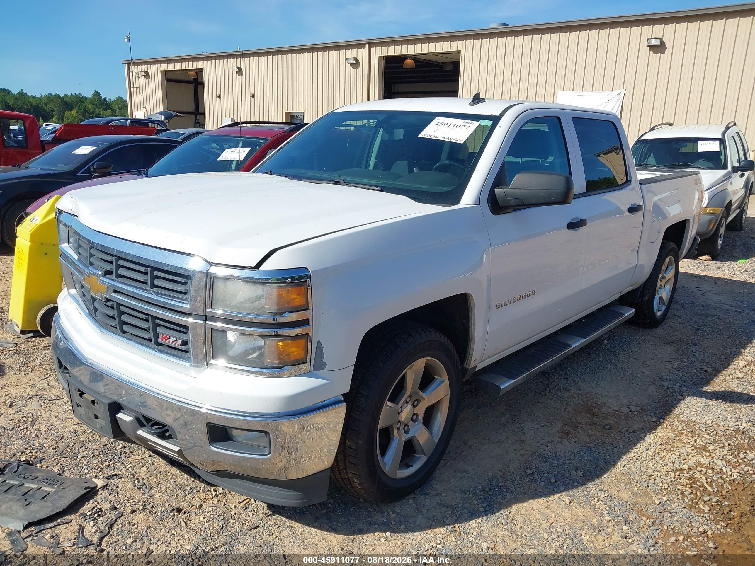 2014 Chevrolet Silverado 1500 Lt White vin: 3GCUKRECXEG347664