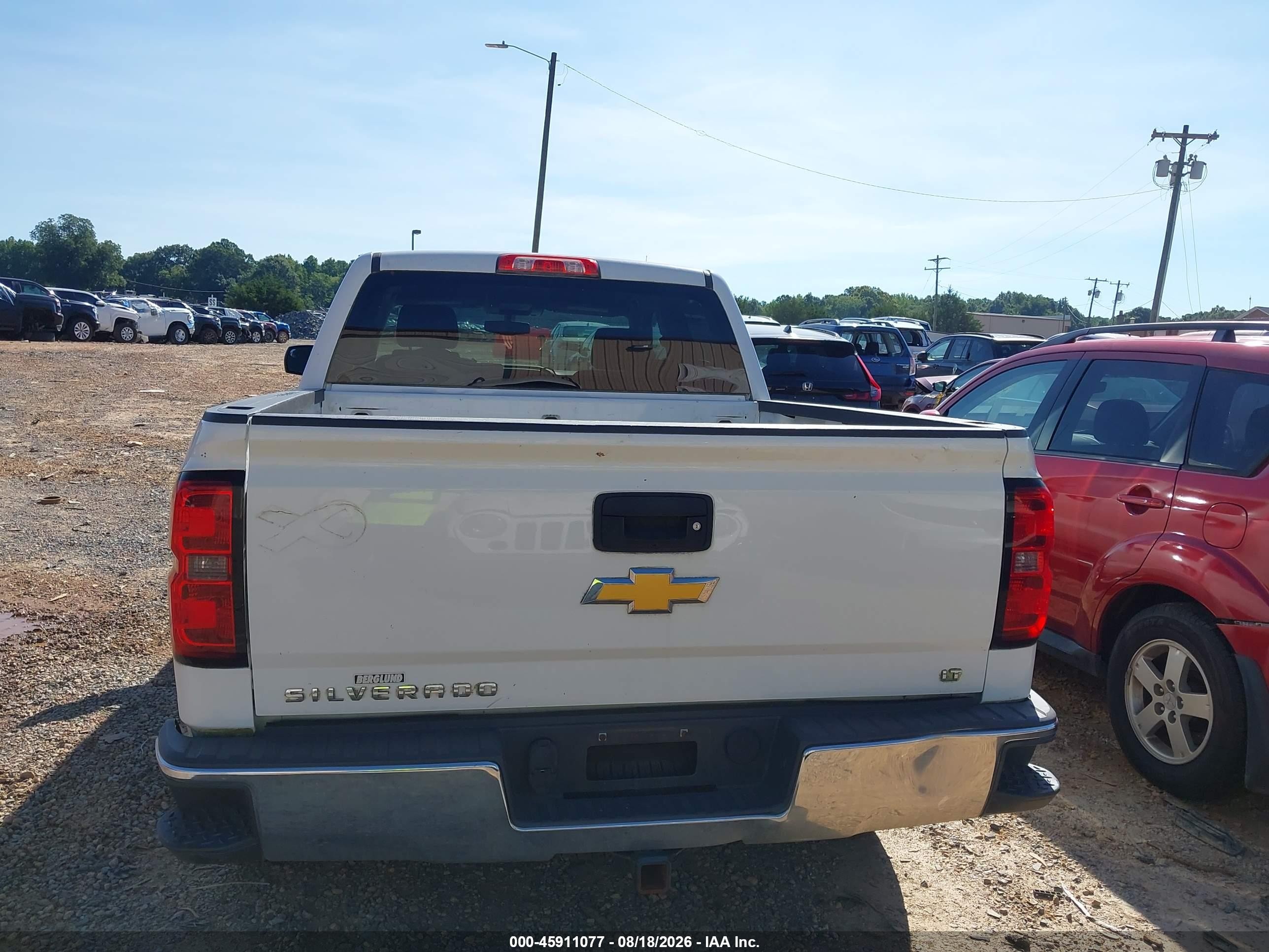 2014 Chevrolet Silverado 1500 Lt White vin: 3GCUKRECXEG347664