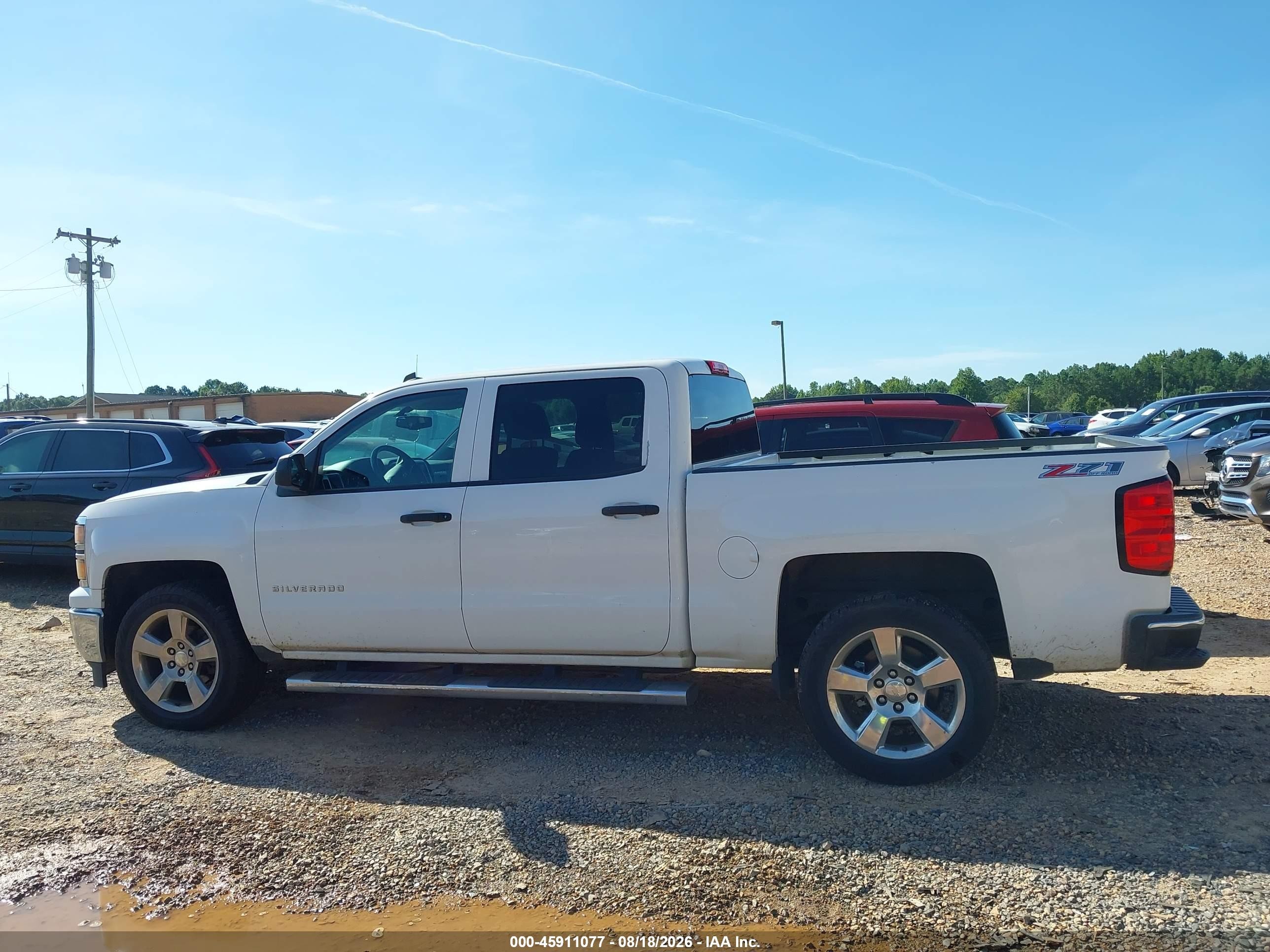 2014 Chevrolet Silverado 1500 Lt White vin: 3GCUKRECXEG347664