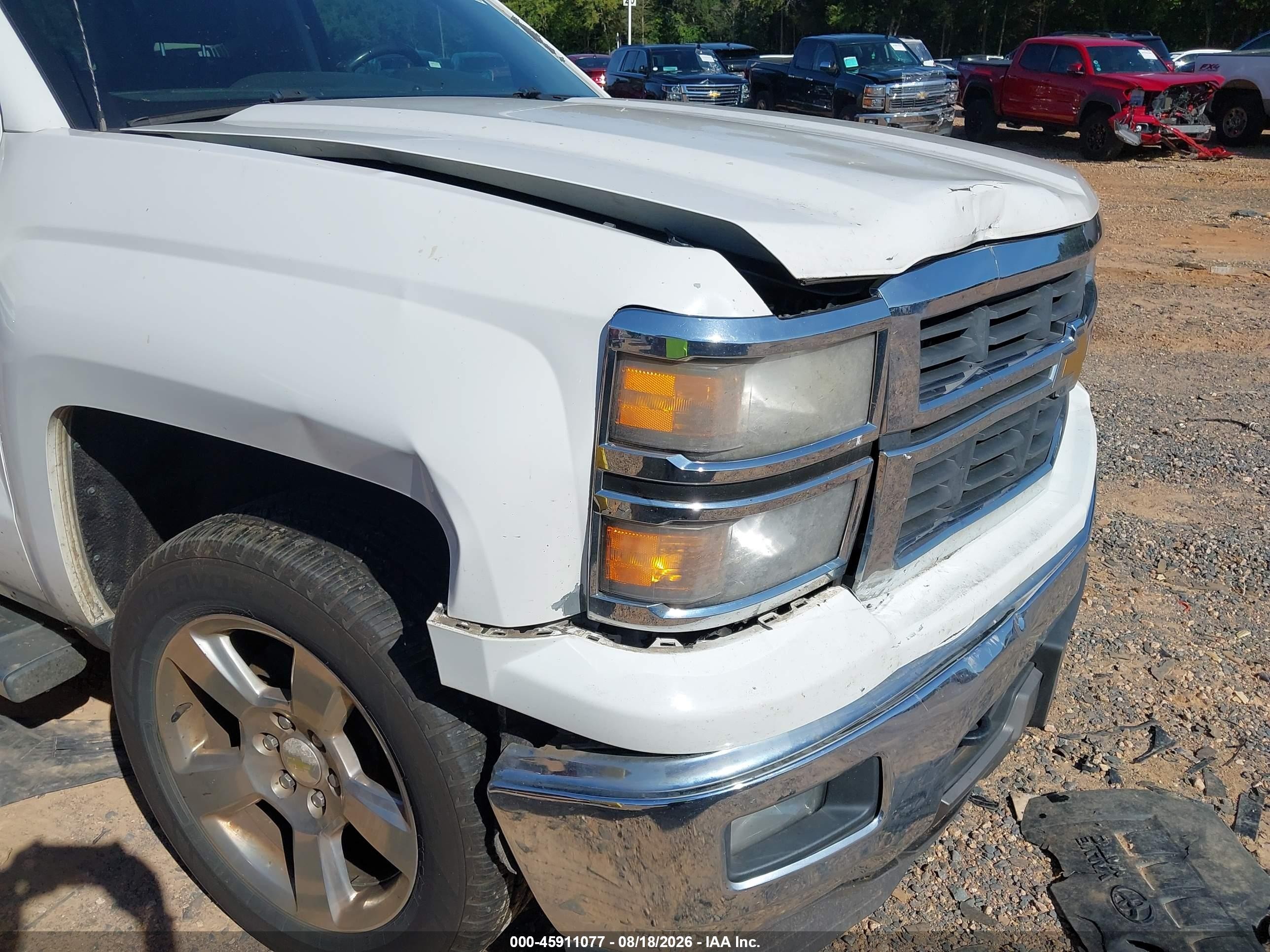 2014 Chevrolet Silverado 1500 Lt White vin: 3GCUKRECXEG347664