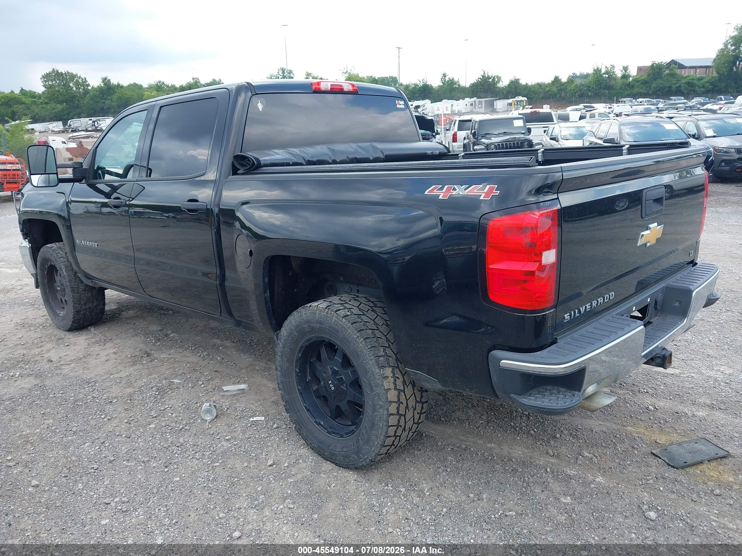 2014 Chevrolet Silverado 1500 Lt Black vin: 3GCUKRECXEG420029