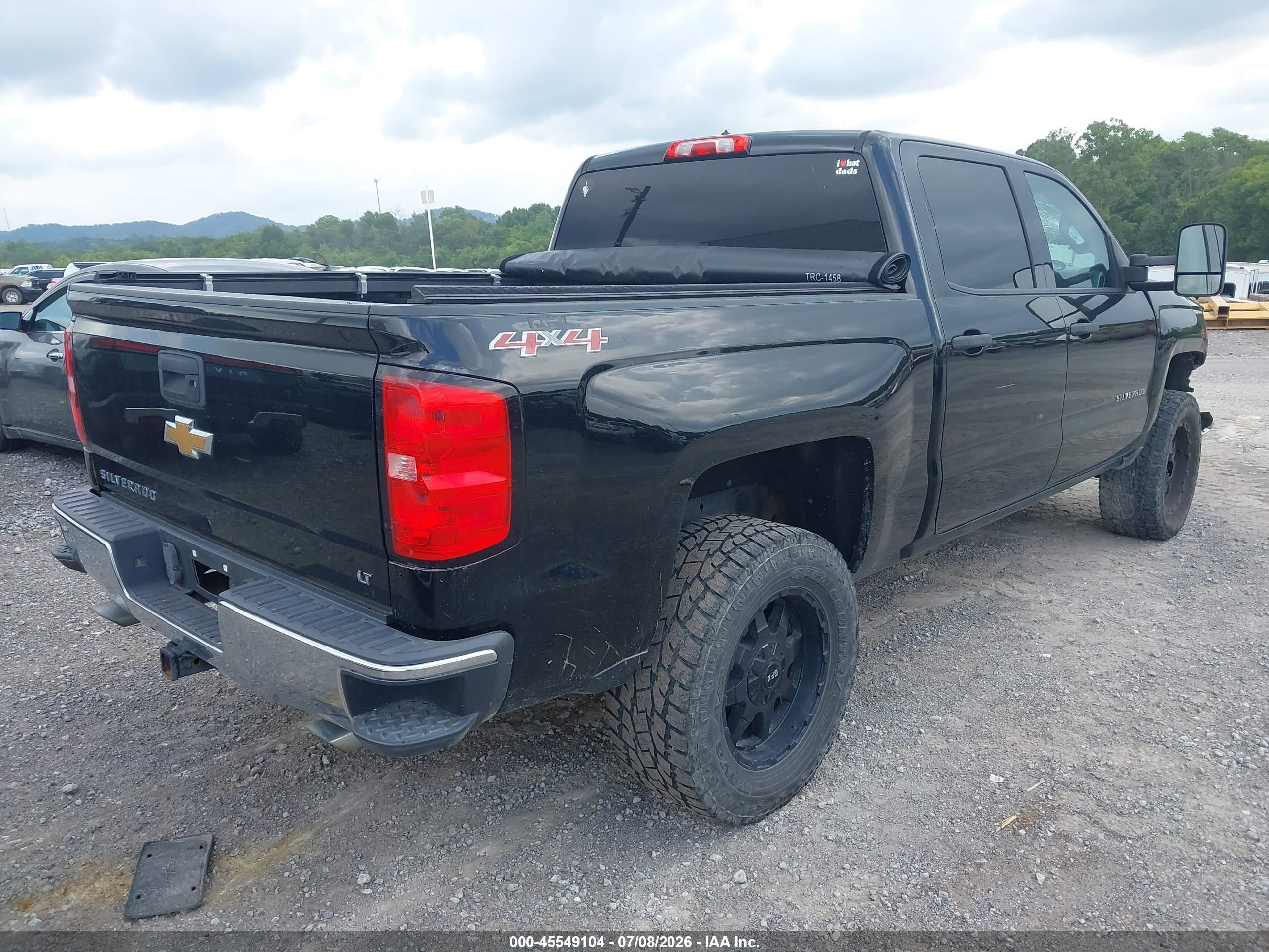 2014 Chevrolet Silverado 1500 Lt Black vin: 3GCUKRECXEG420029