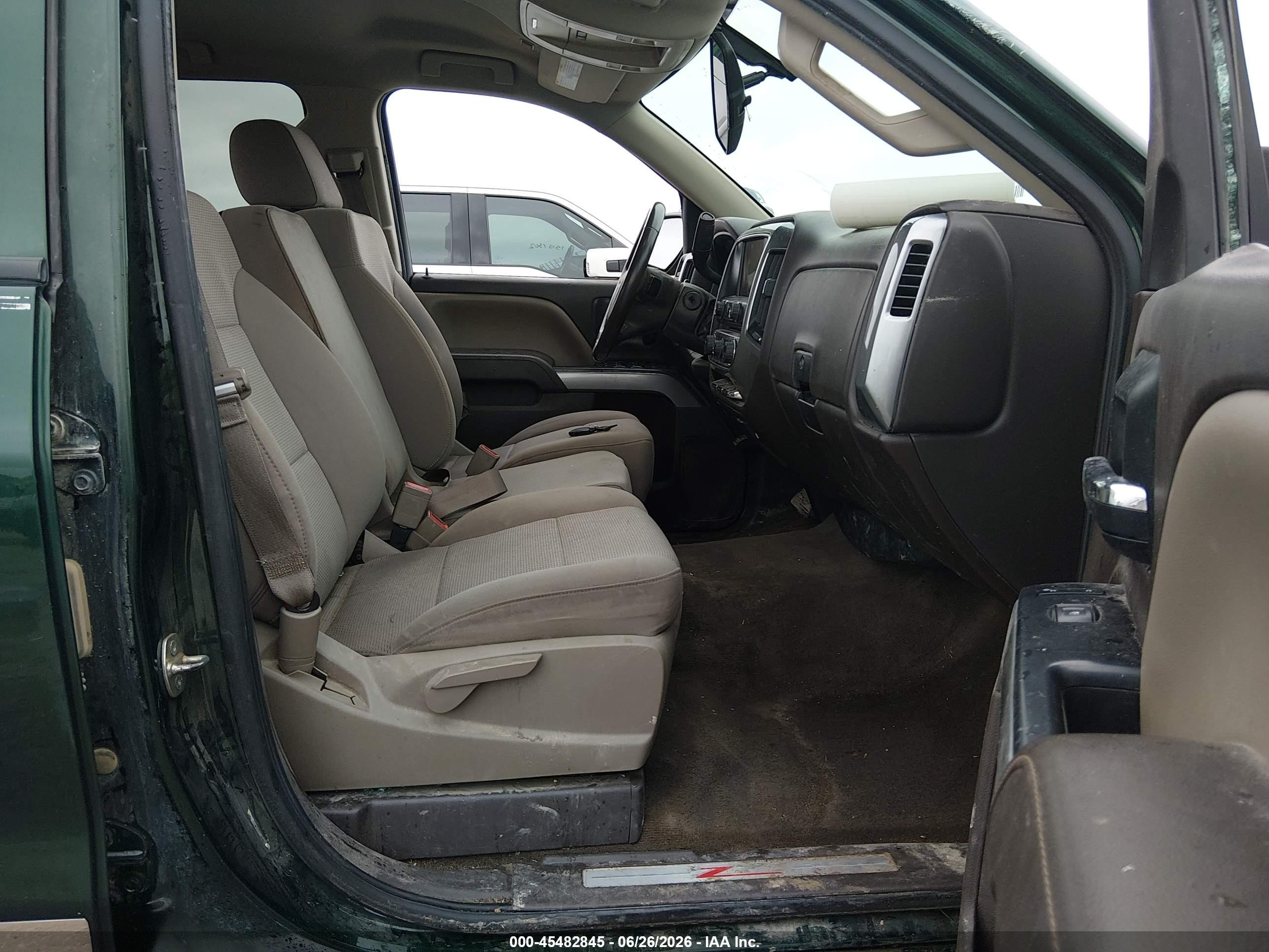 2014 Chevrolet Silverado 1500 Lt Green vin: 3GCUKRECXEG450681