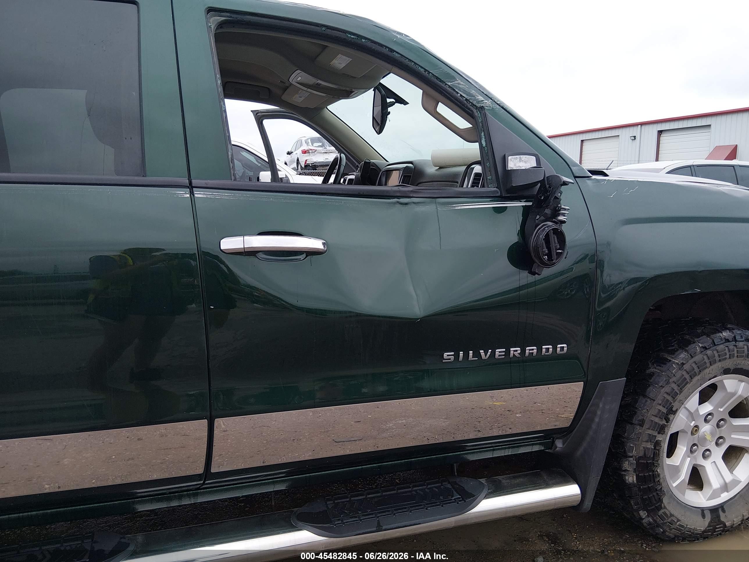 2014 Chevrolet Silverado 1500 Lt Green vin: 3GCUKRECXEG450681