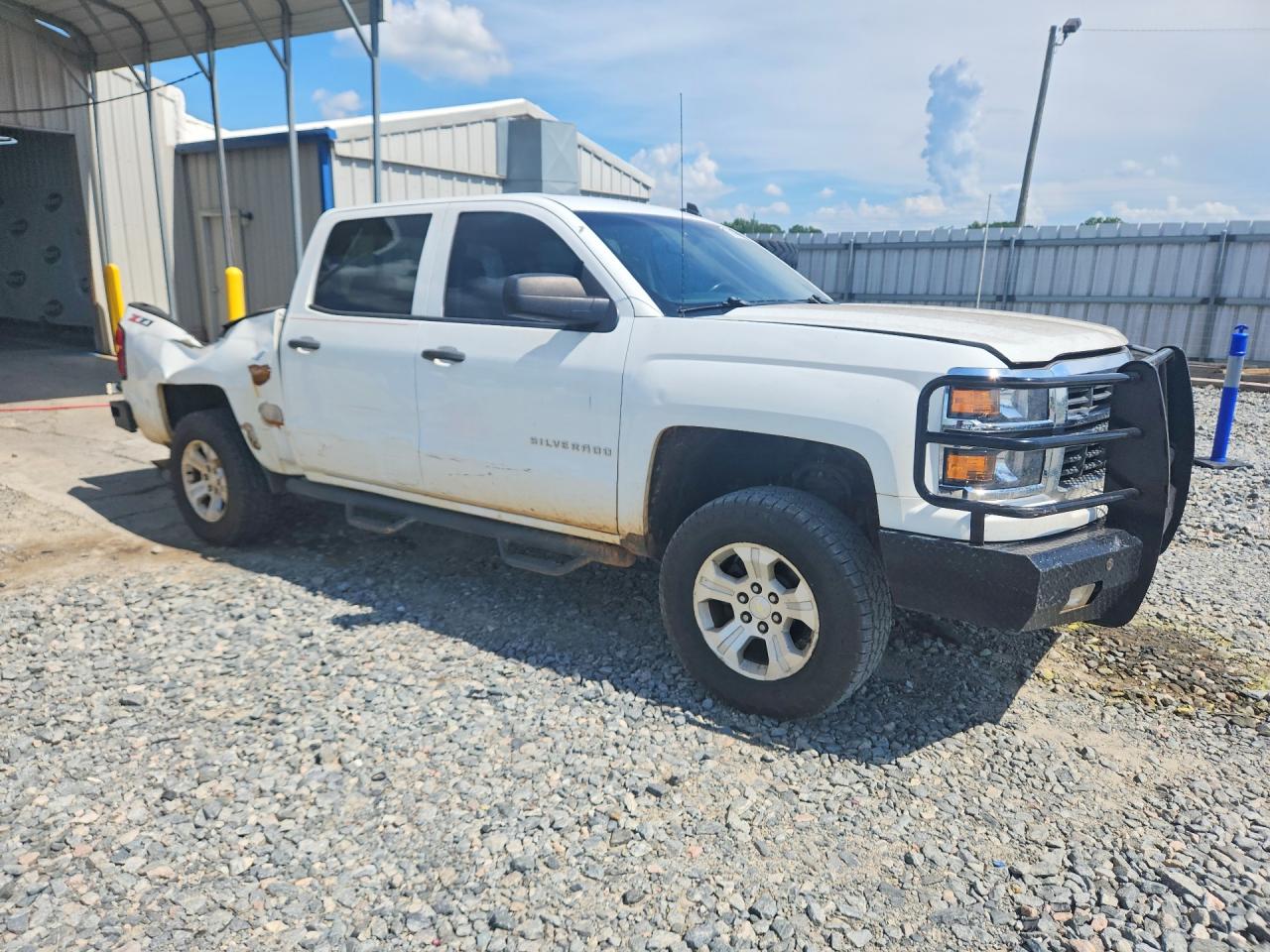 2014 Chevrolet Silverado K1500 Lt White vin: 3GCUKRECXEG477525
