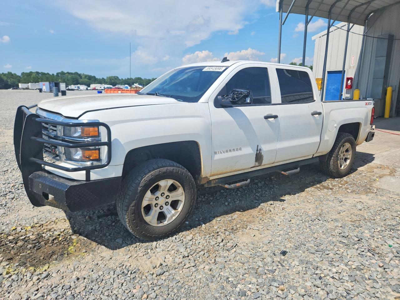 2014 Chevrolet Silverado K1500 Lt White vin: 3GCUKRECXEG477525