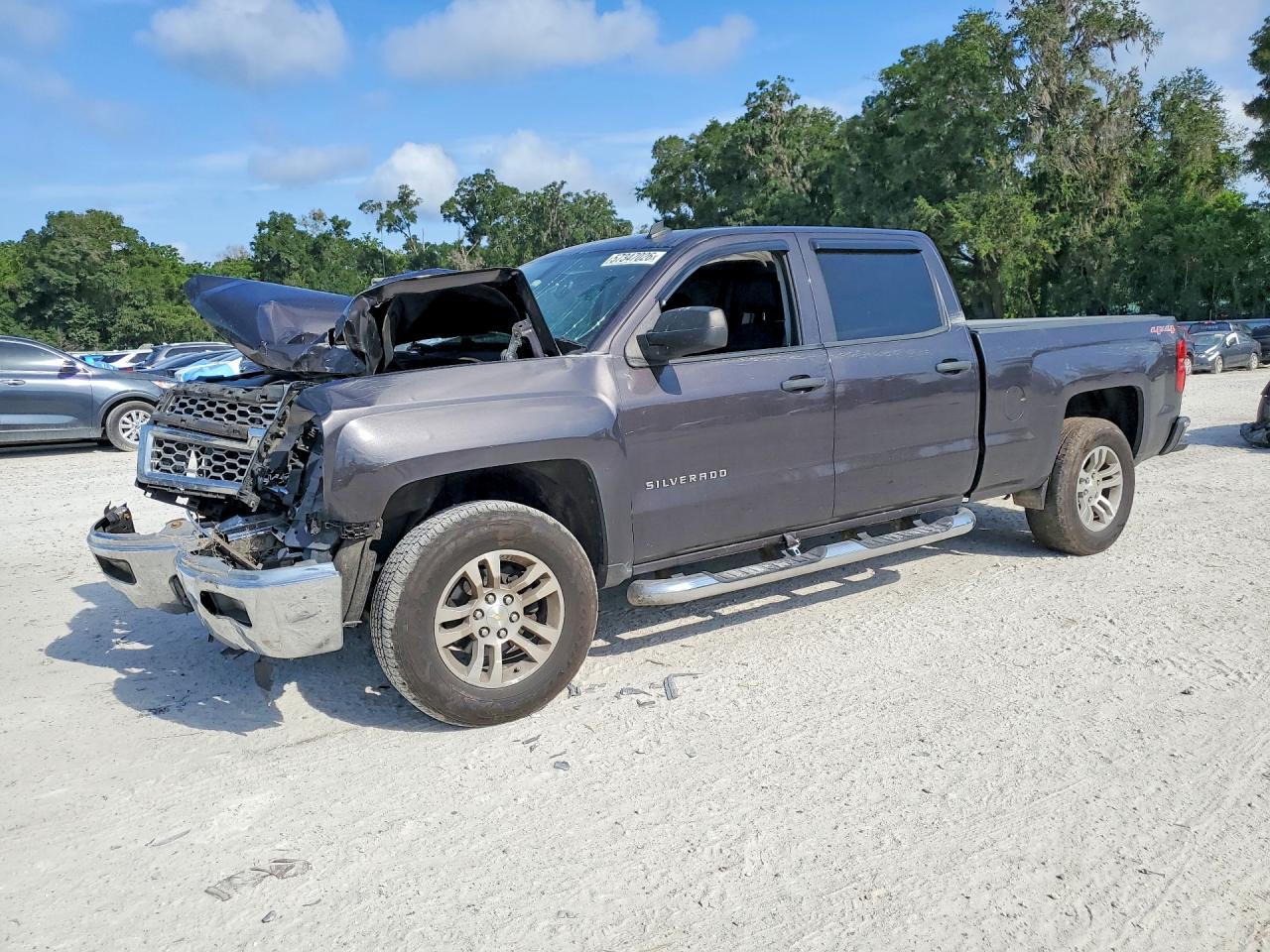 2014 Chevrolet Silverado K1500 Lt Серый vin: 3GCUKRECXEG549789