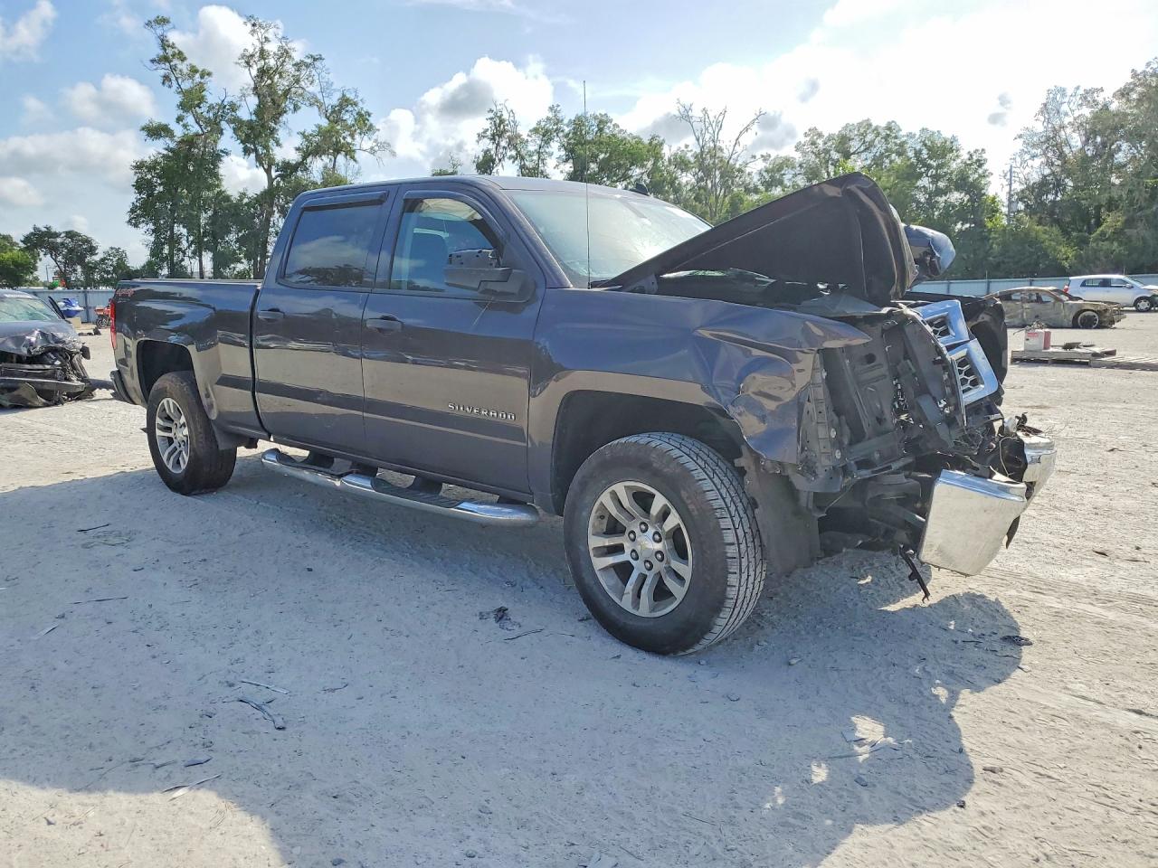 2014 Chevrolet Silverado K1500 Lt Gray vin: 3GCUKRECXEG549789