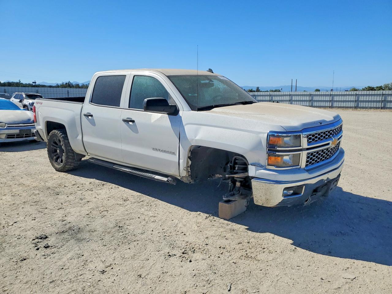 2014 Chevrolet Silverado K1500 Lt White vin: 3GCUKRECXEG571095