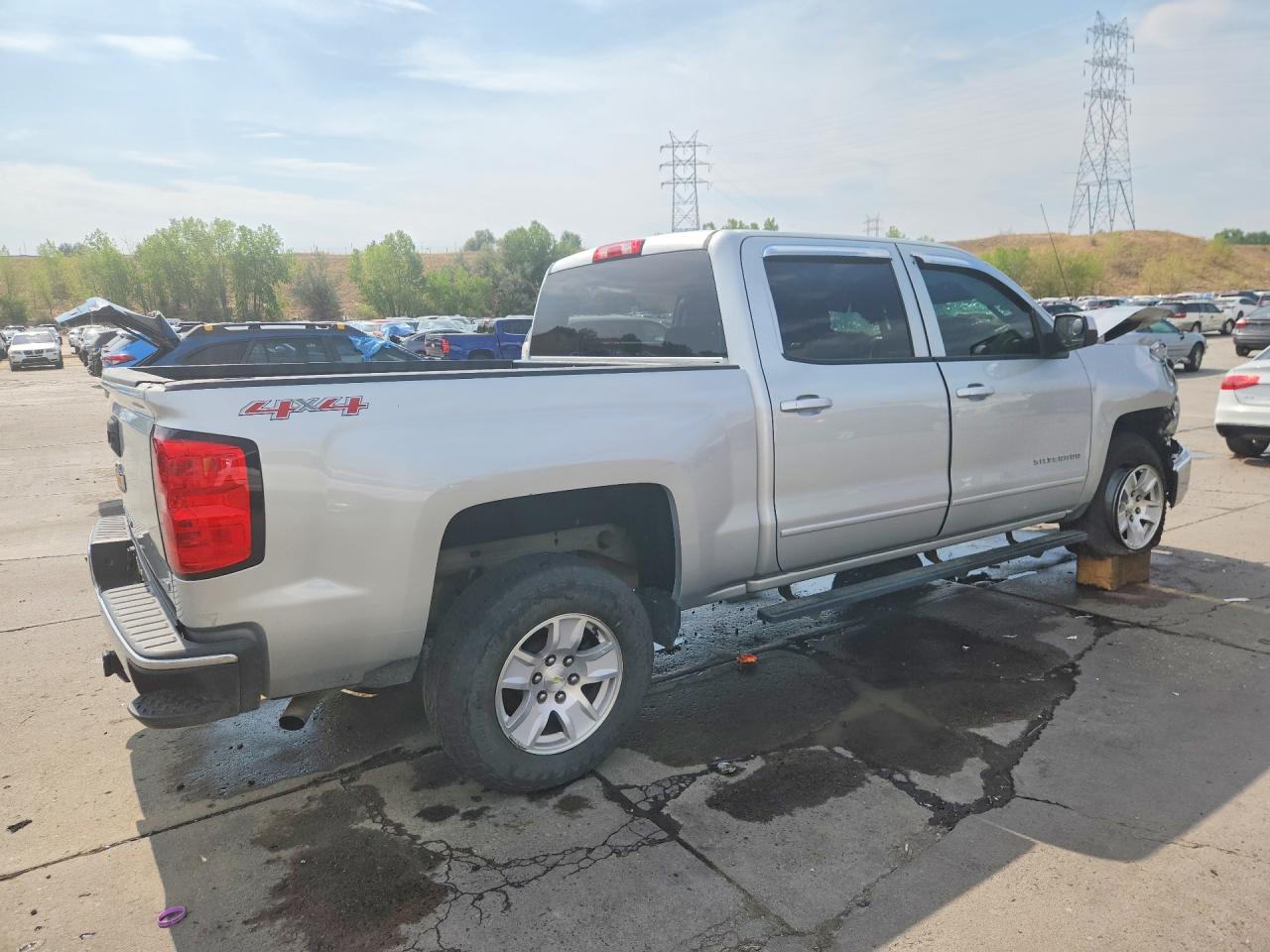 2015 Chevrolet Silverado K1500 Lt Silver vin: 3GCUKRECXFG126020