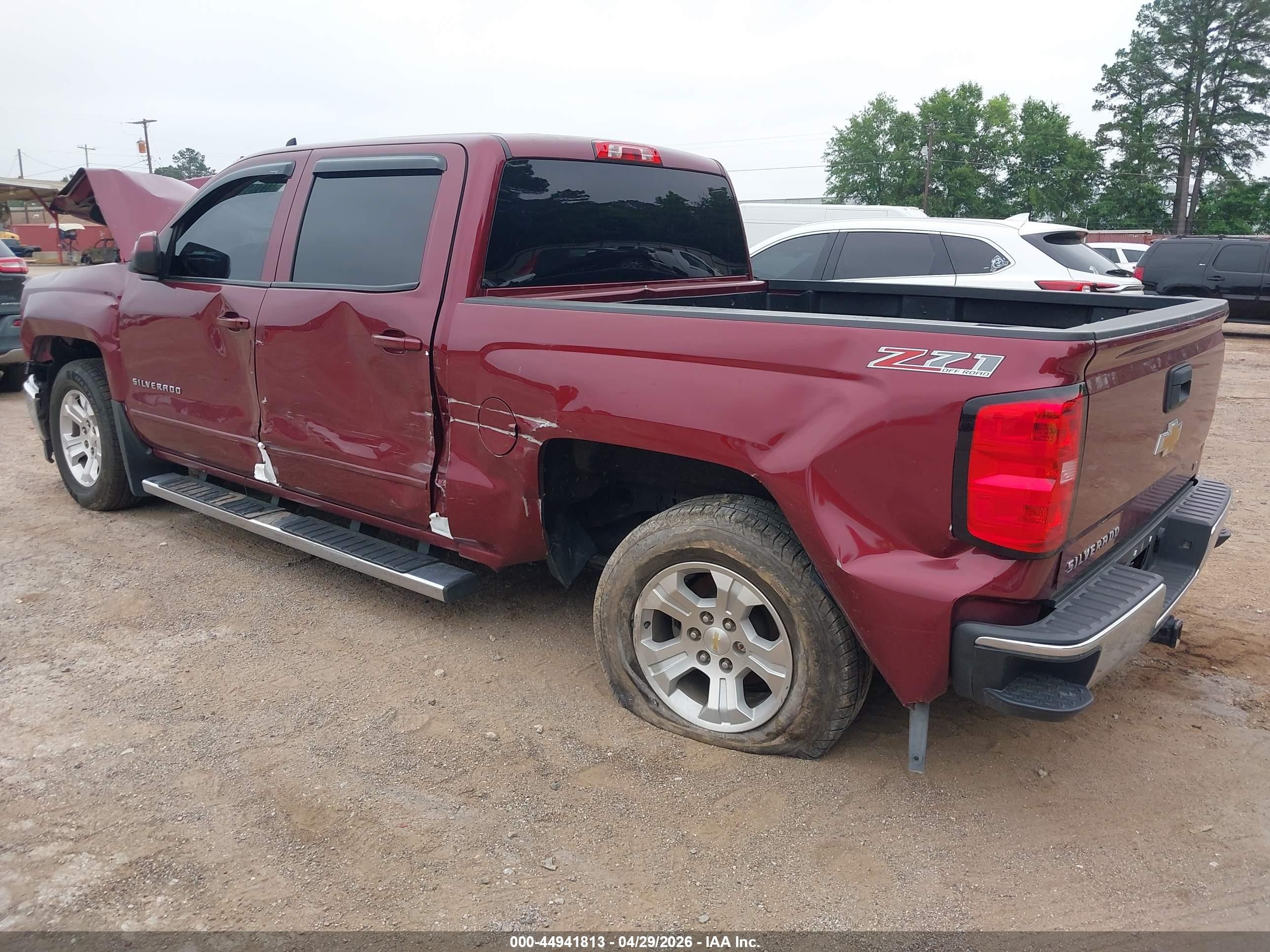 2015 Chevrolet Silverado 1500 2lt Burgundy vin: 3GCUKRECXFG136207
