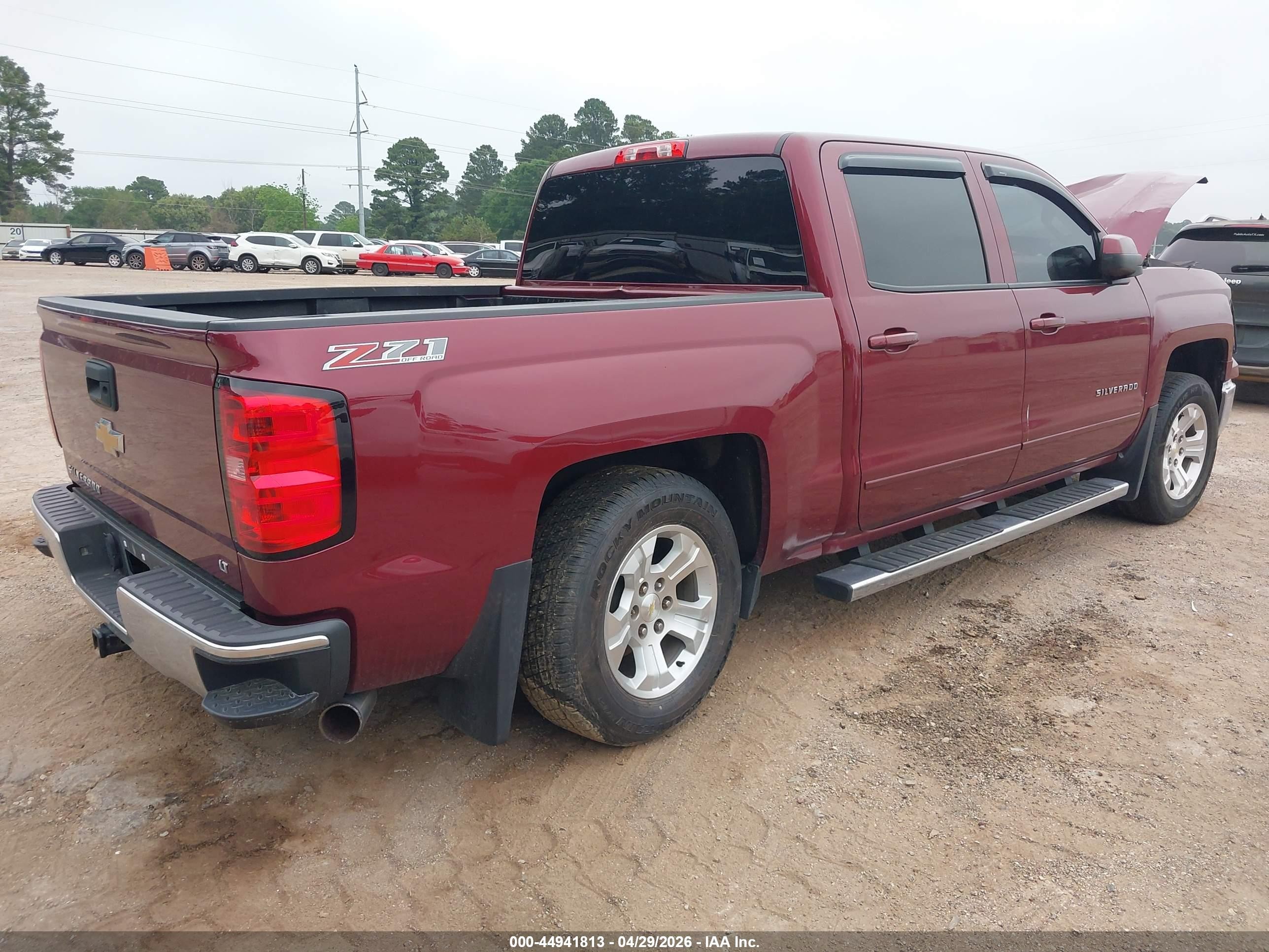 2015 Chevrolet Silverado 1500 2lt Burgundy vin: 3GCUKRECXFG136207