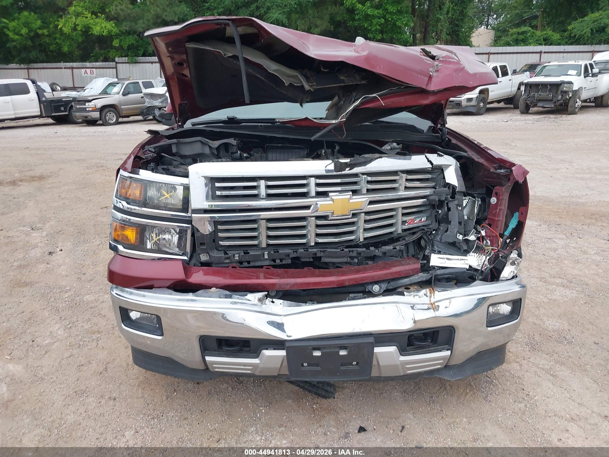 2015 Chevrolet Silverado 1500 2lt Burgundy vin: 3GCUKRECXFG136207