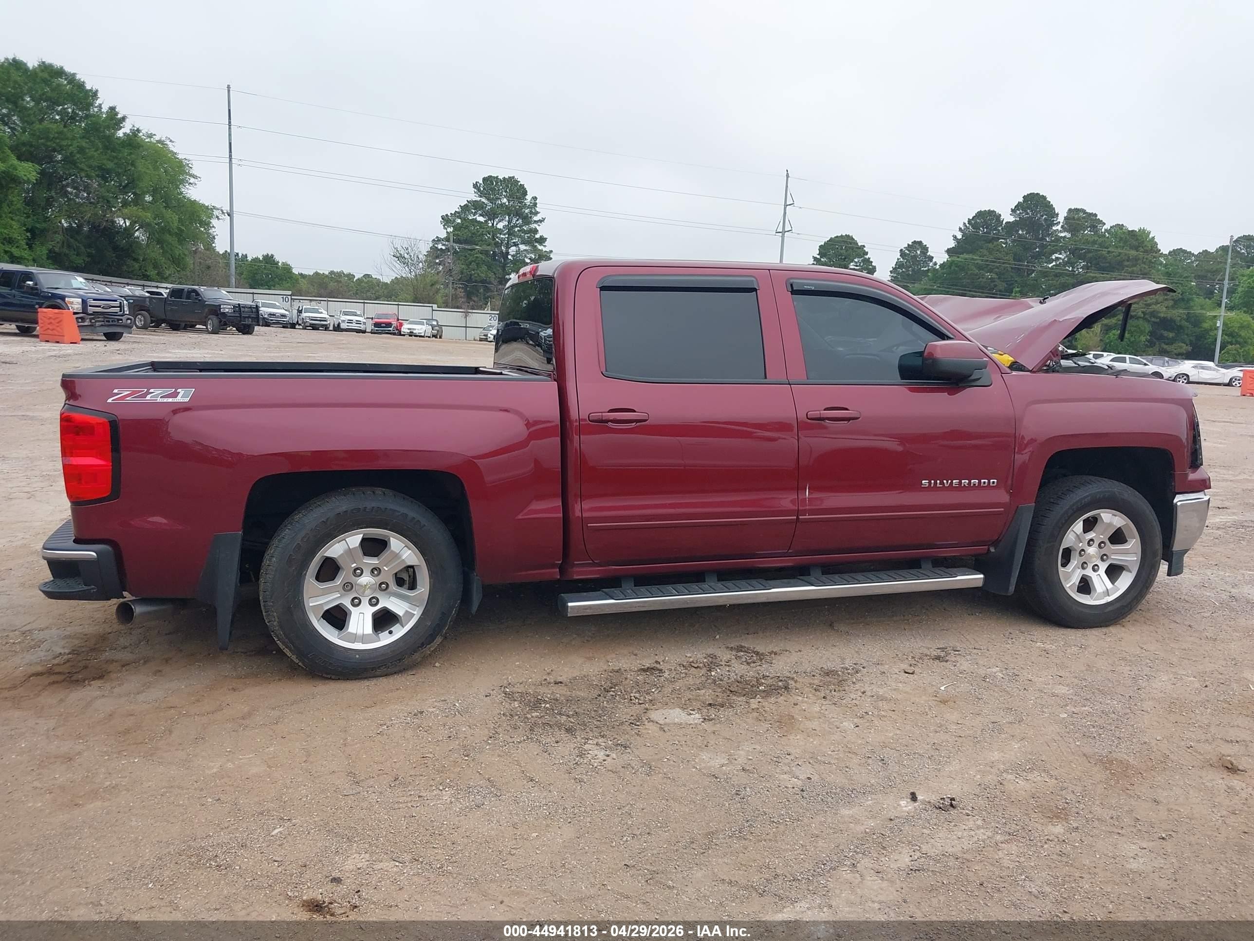 2015 Chevrolet Silverado 1500 2lt Burgundy vin: 3GCUKRECXFG136207