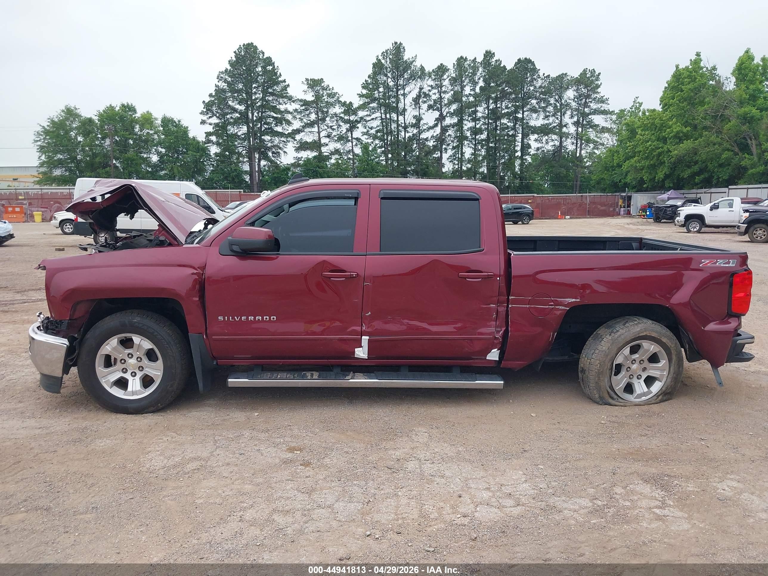 2015 Chevrolet Silverado 1500 2lt Burgundy vin: 3GCUKRECXFG136207