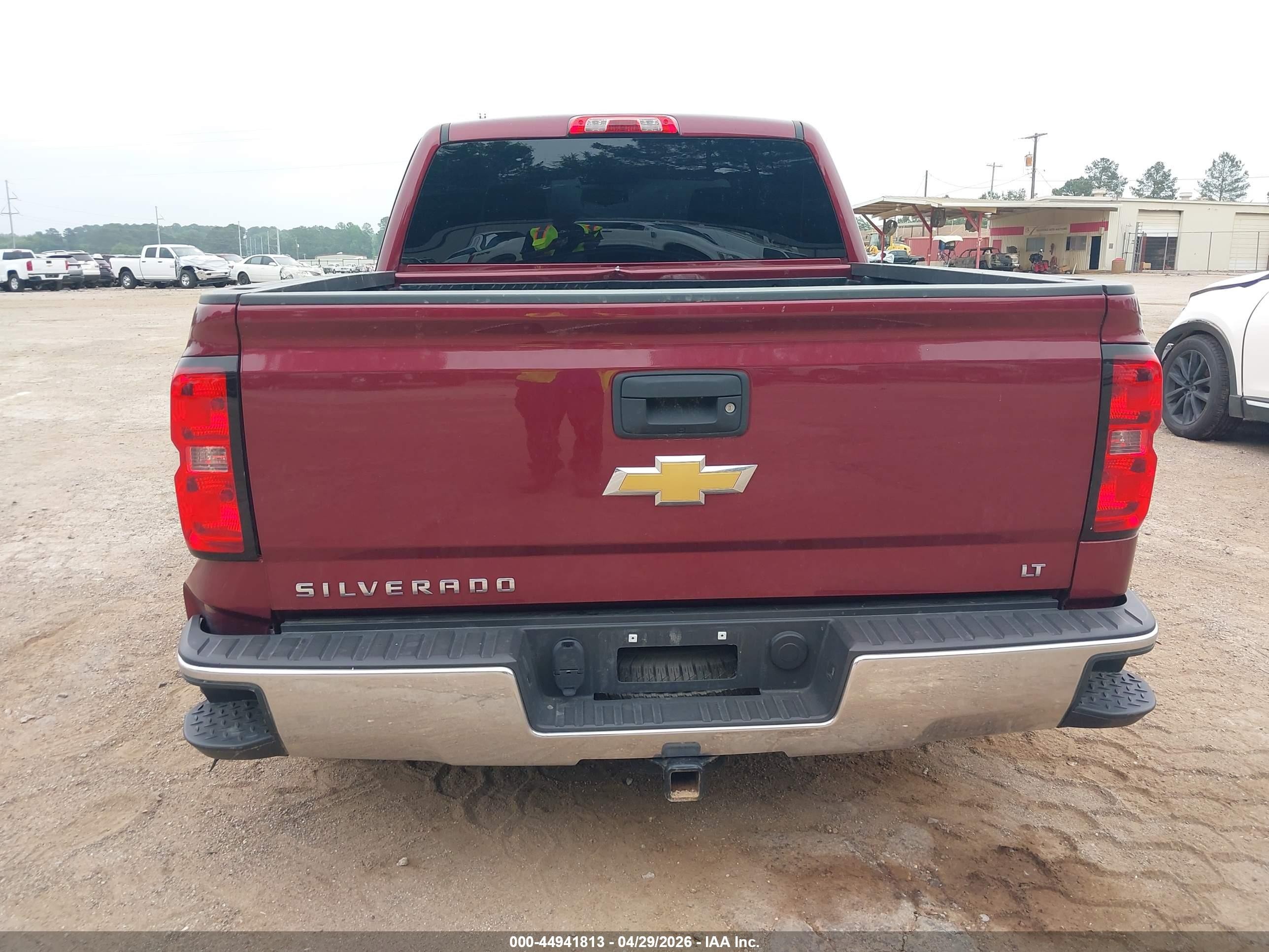 2015 Chevrolet Silverado 1500 2lt Burgundy vin: 3GCUKRECXFG136207