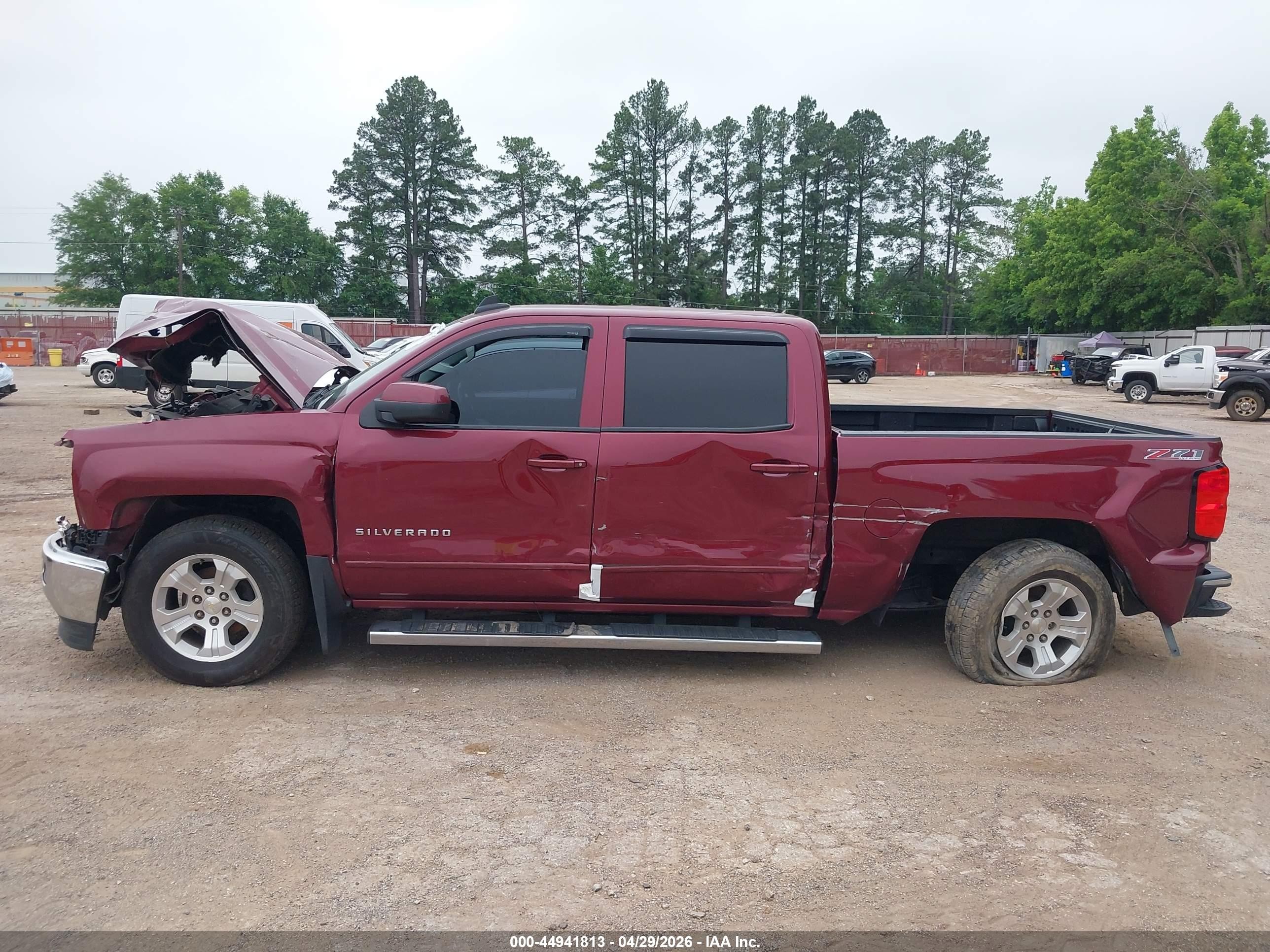 2015 Chevrolet Silverado 1500 2lt Burgundy vin: 3GCUKRECXFG136207