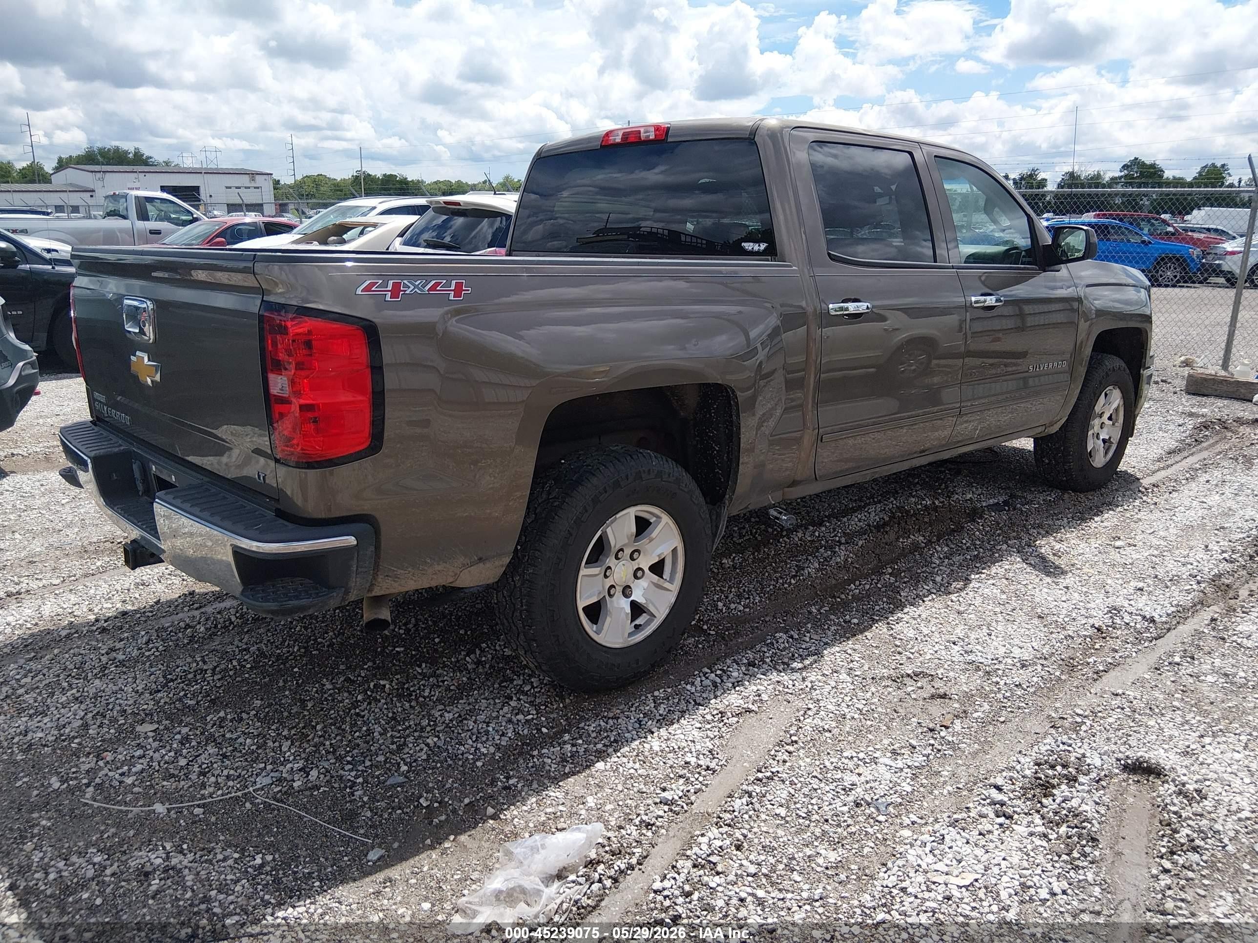 2015 Chevrolet Silverado 1500 1lt/2lt Brown vin: 3GCUKRECXFG139687