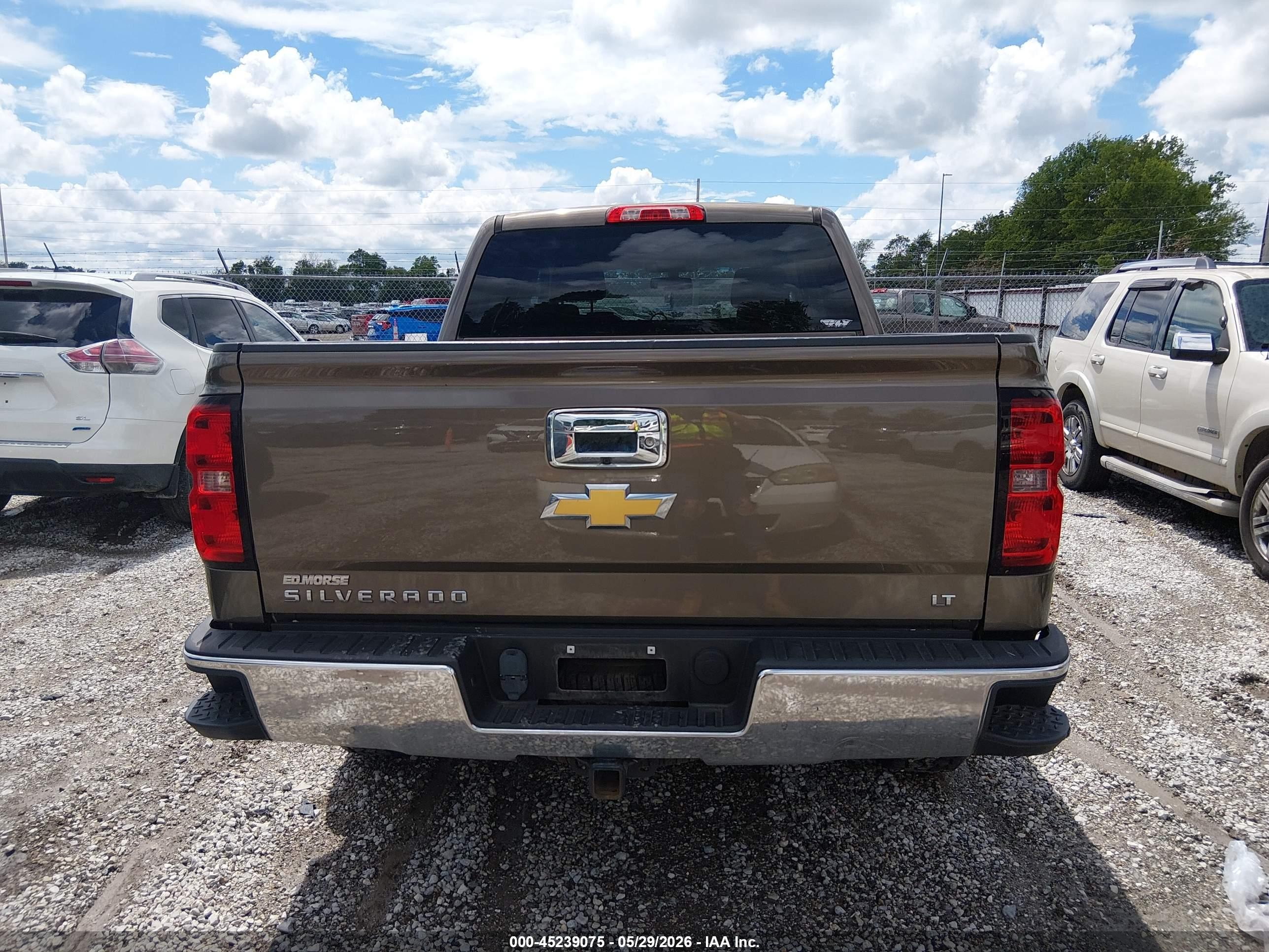 2015 Chevrolet Silverado 1500 1lt/2lt Brown vin: 3GCUKRECXFG139687