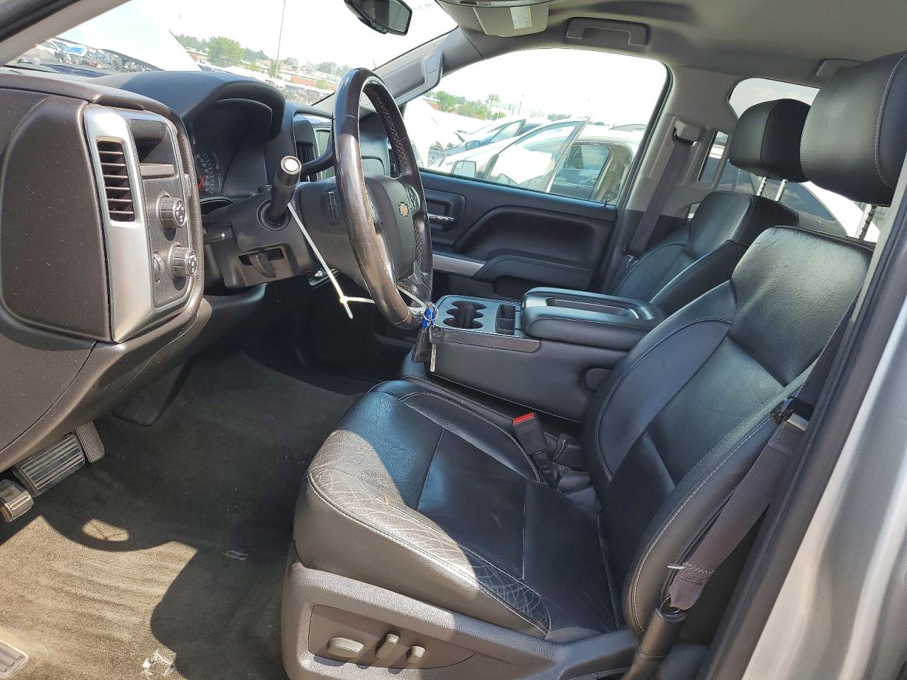 2015 Chevrolet Silverado K1500 Lt Silver vin: 3GCUKRECXFG152178